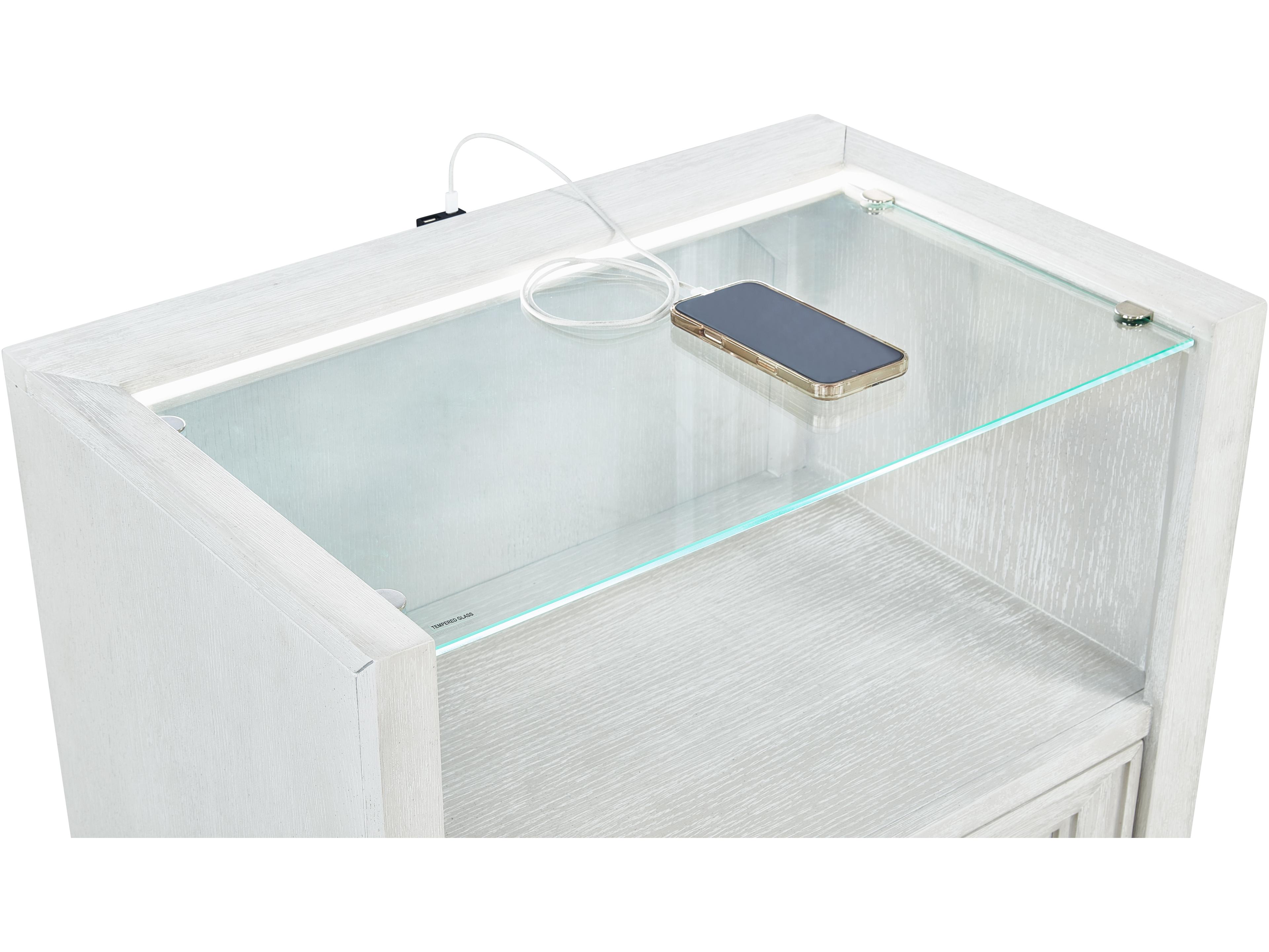 Avalon Furniture 1-Drawer Oak Wood Nightstand