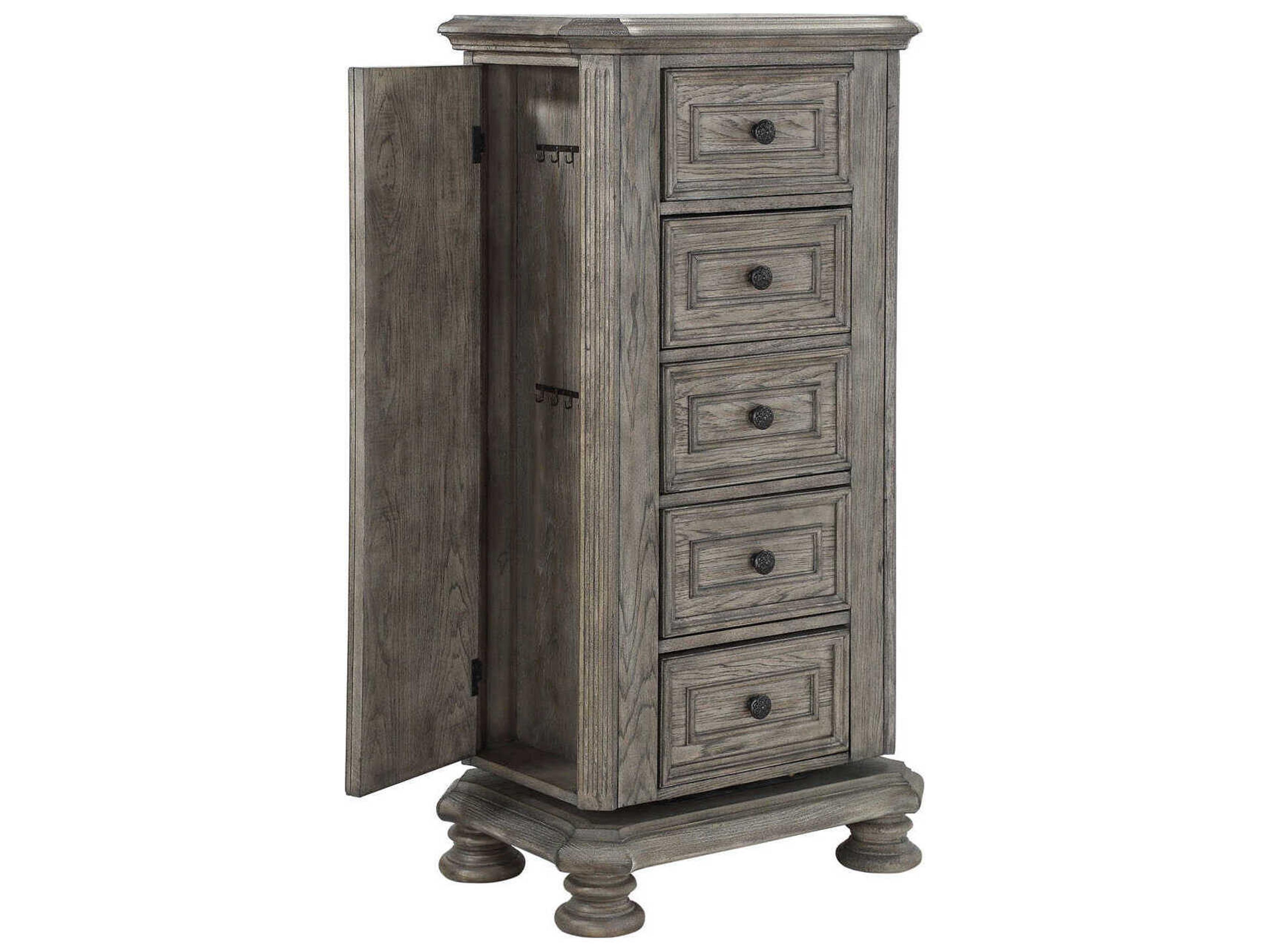 Avalon Furniture Sandblasted Gray Solid Wood Lingerie Chest
