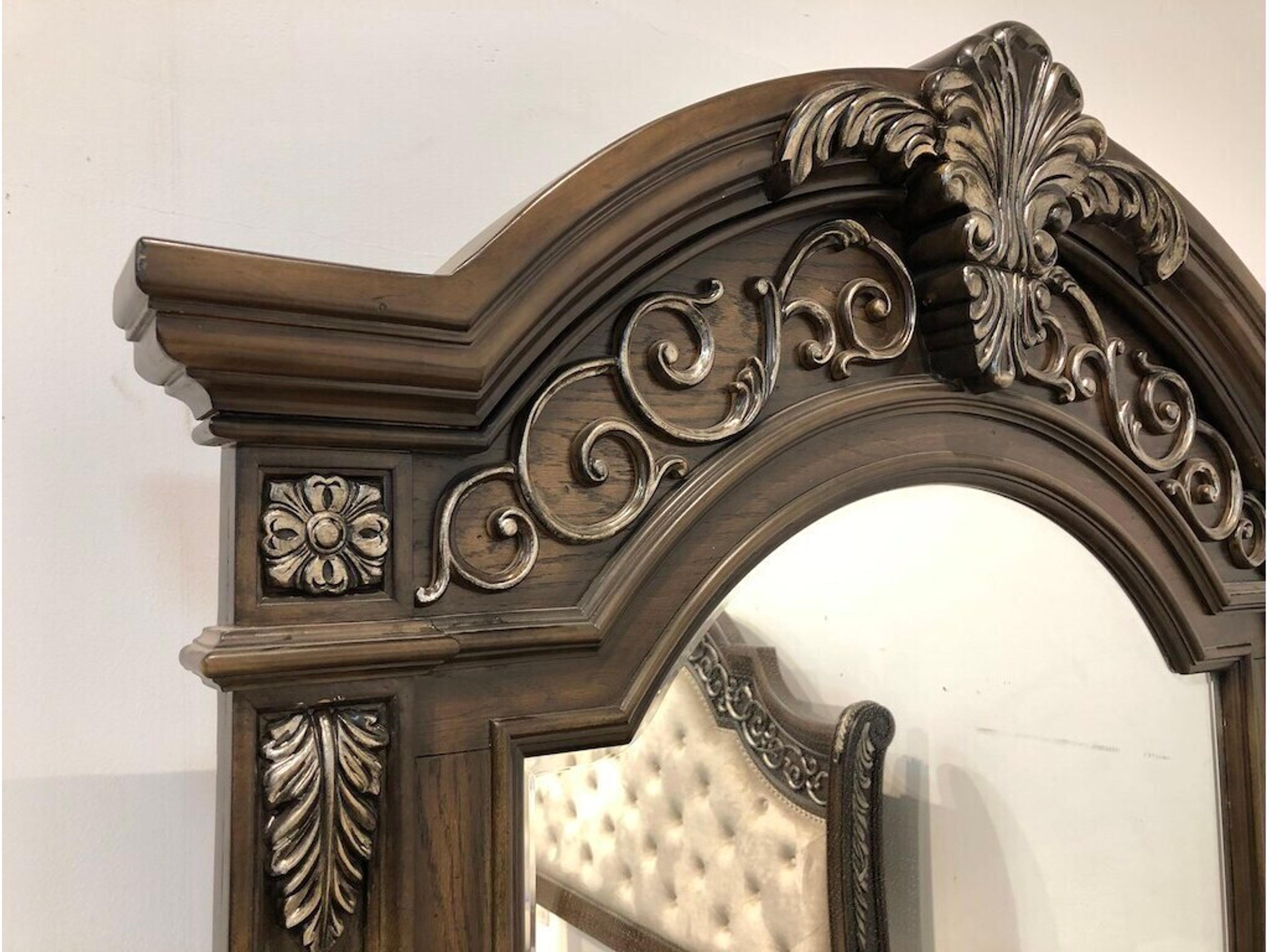 Avalon Furniture Brown Oak Wood Dresser