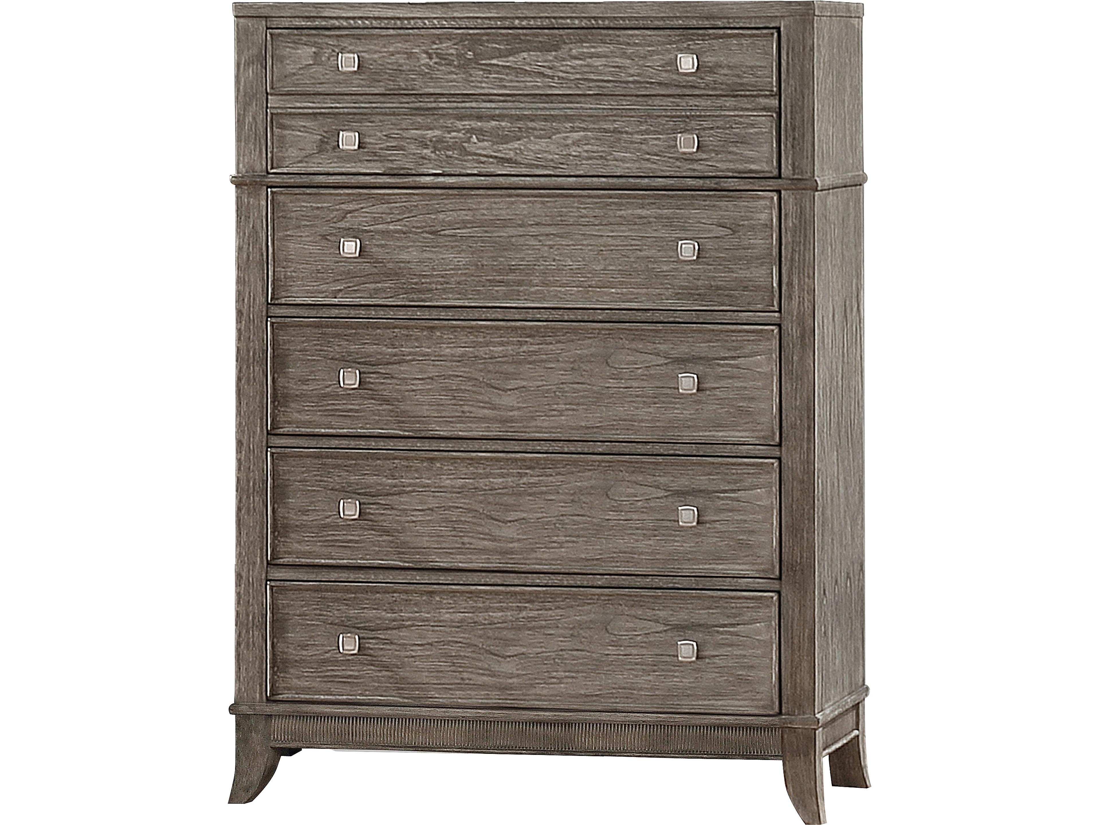 Brushed Gray Mindi Wood Accent Chest