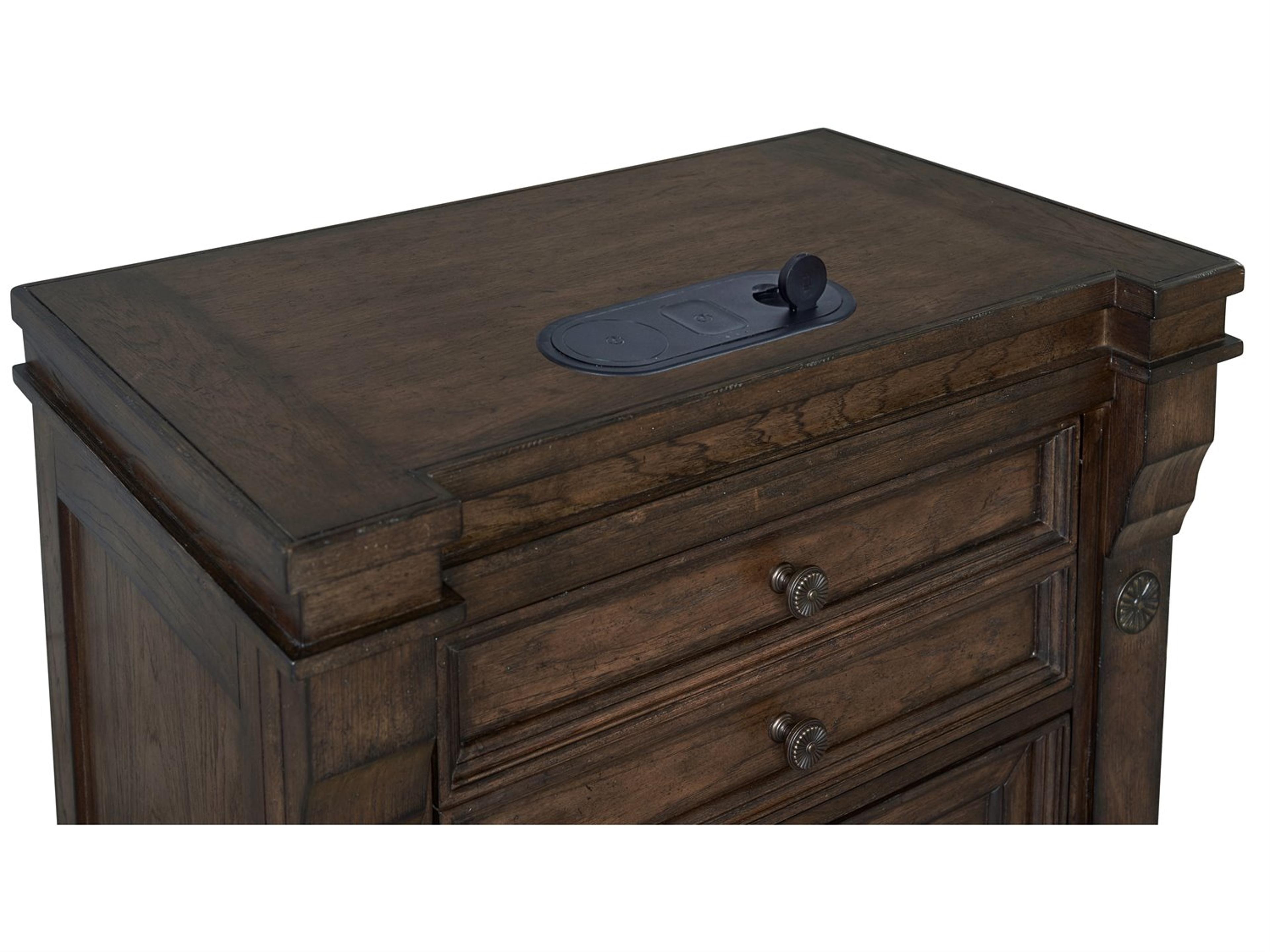 Avalon Furniture 3-Drawers Rubberwood Nightstand