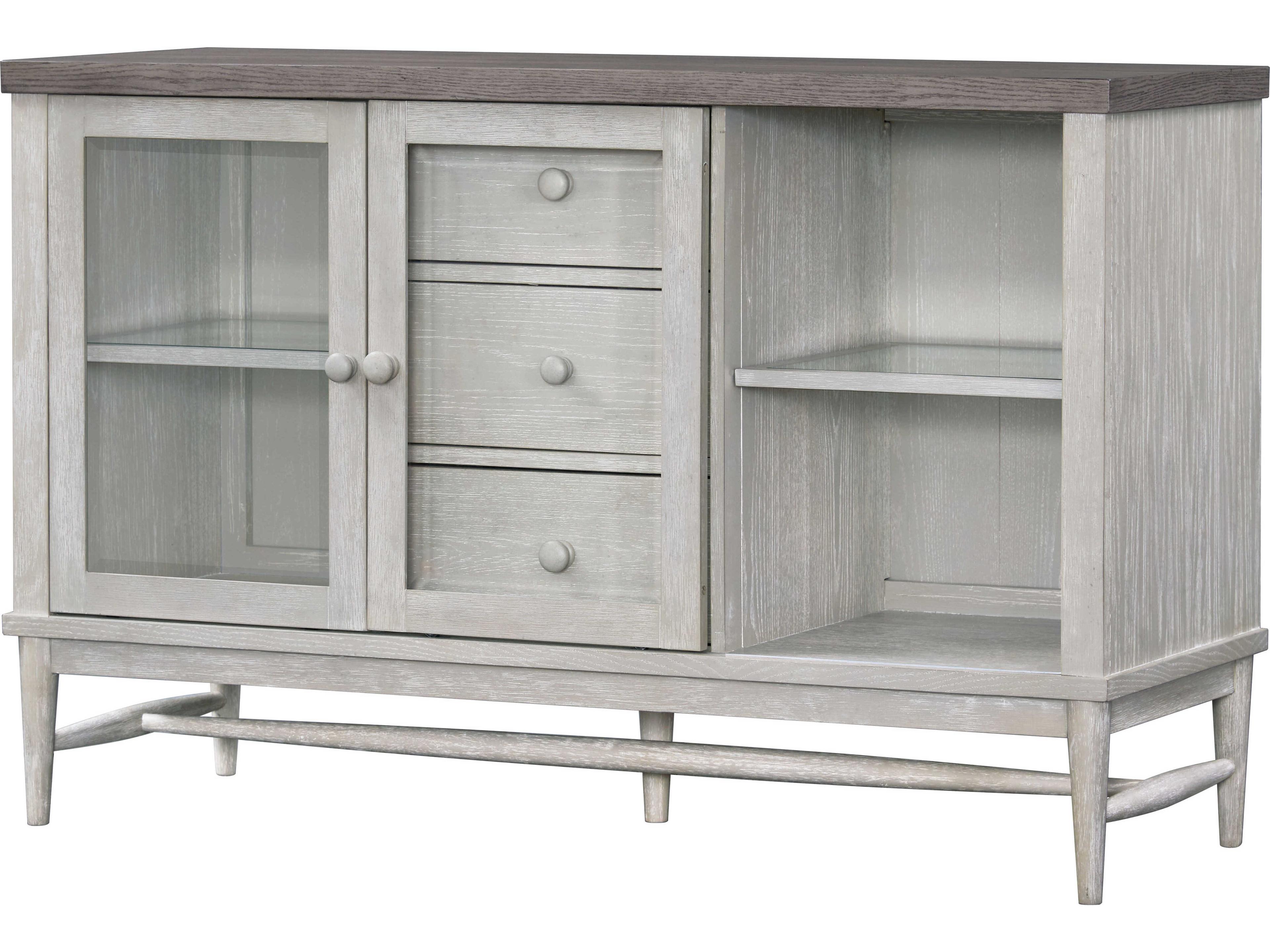 Avalon Furniture 56" Rubberwood White Sideboard