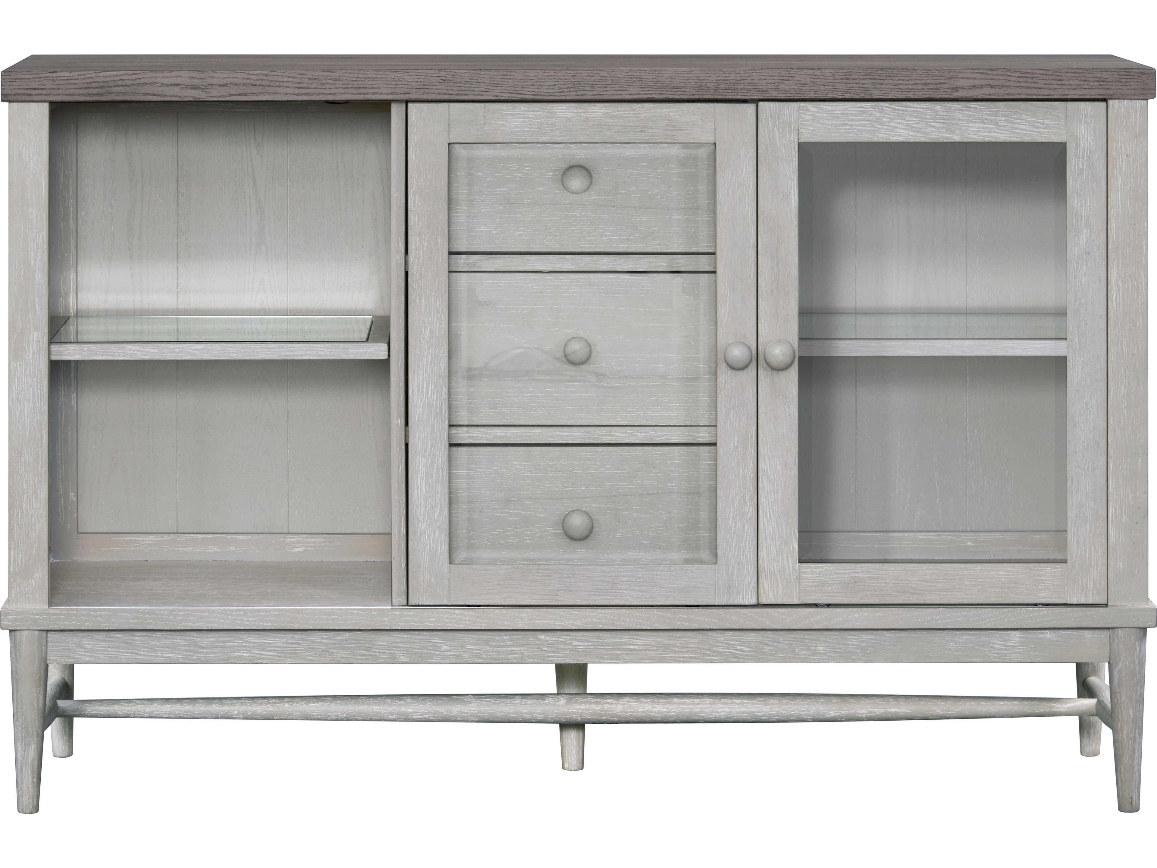 Avalon Furniture 56" Rubberwood White Sideboard