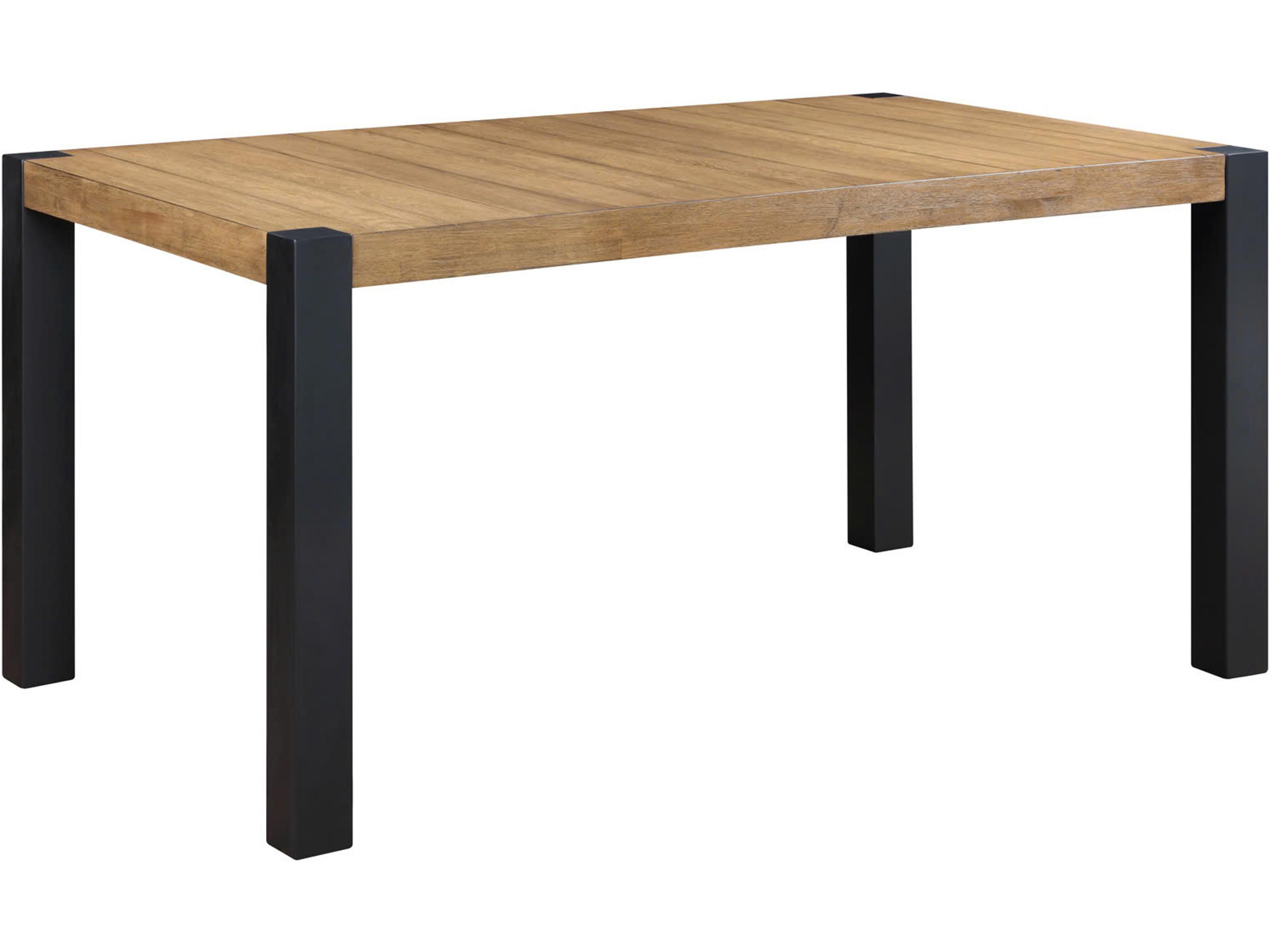 Avalon Furniture Rectangular Wood Black Oak Dining Table