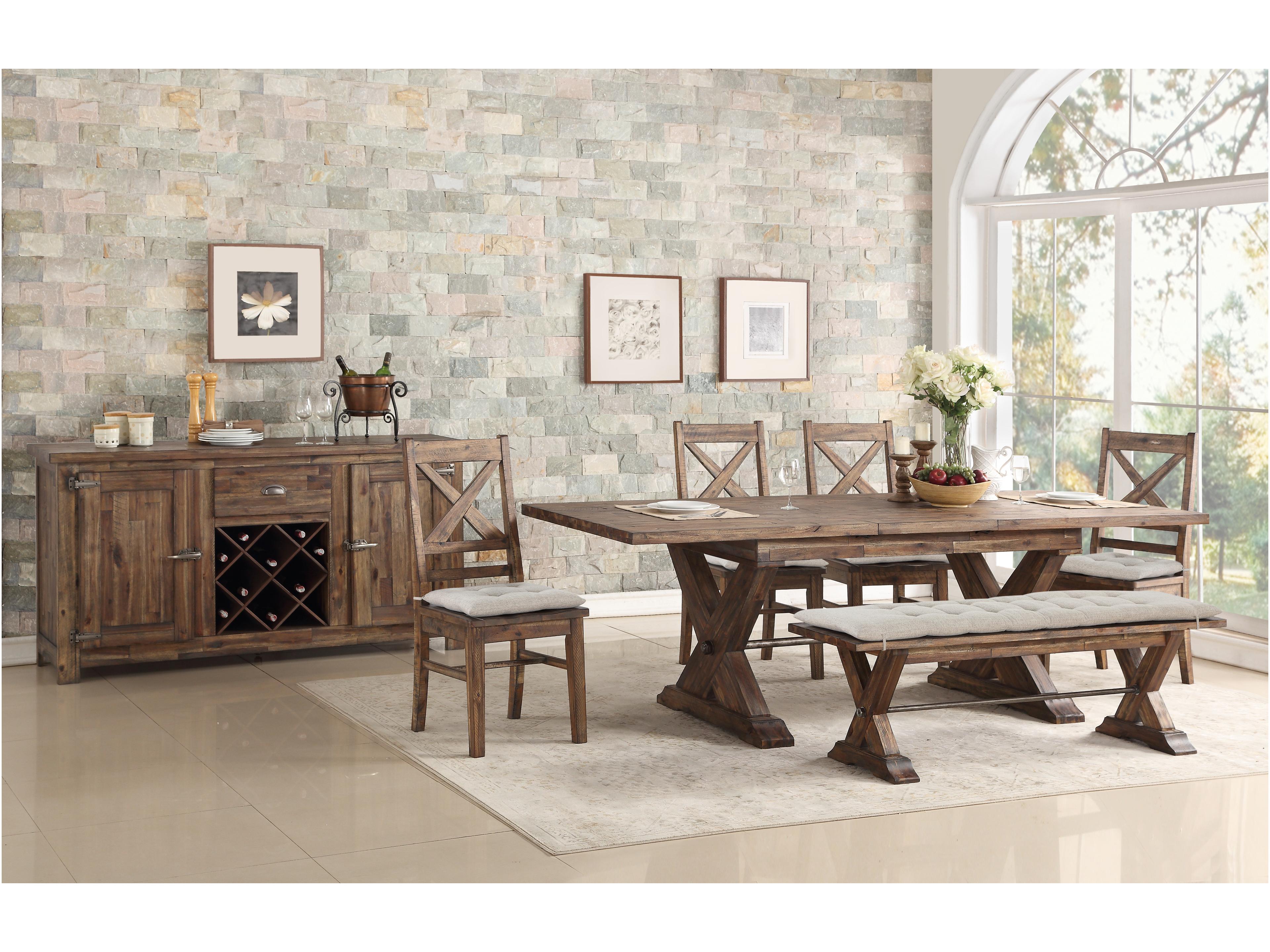 Acacia Wood Dining Room Set