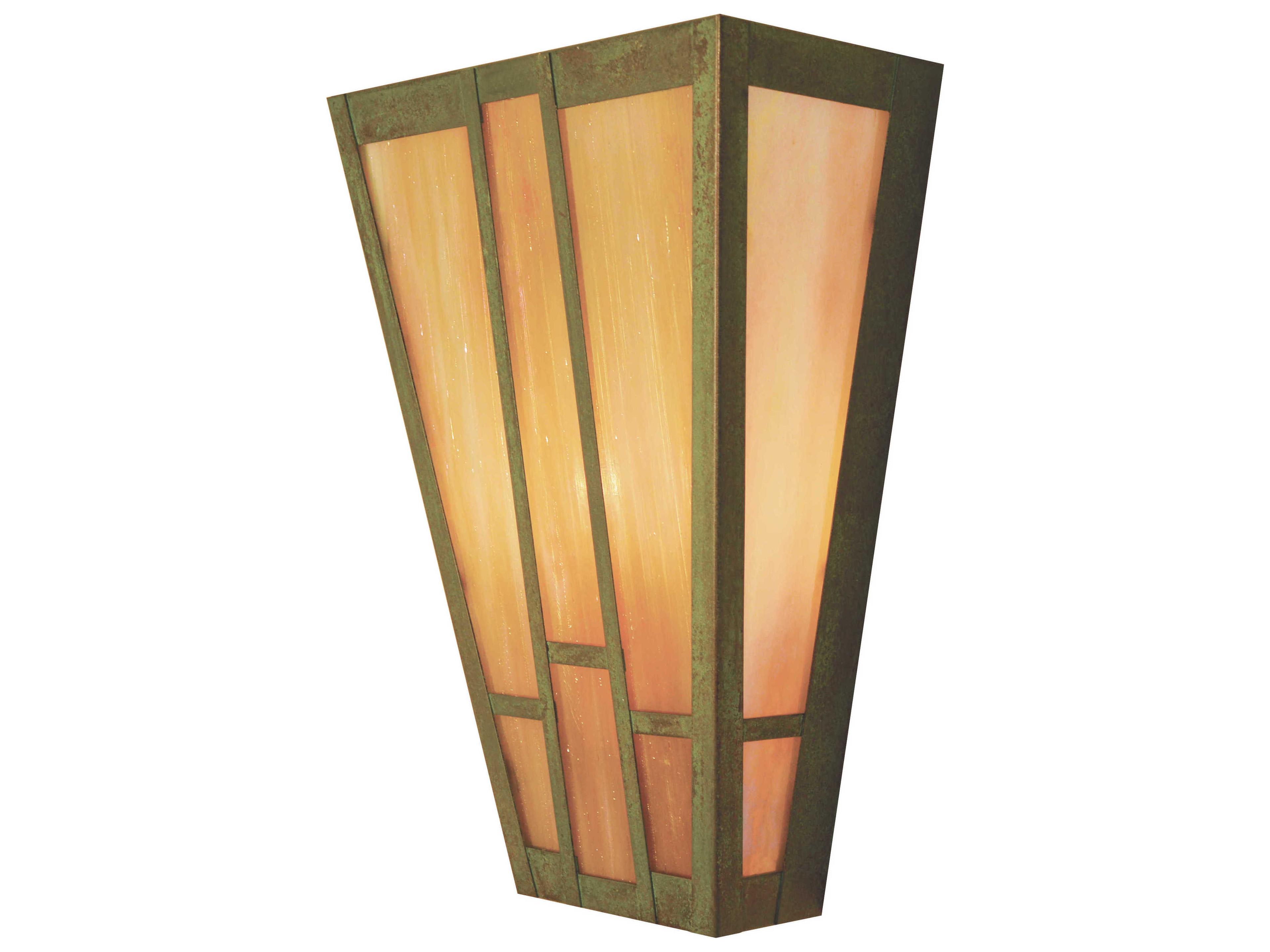 Asheville 2-Light Copper Glass Wall Sconce