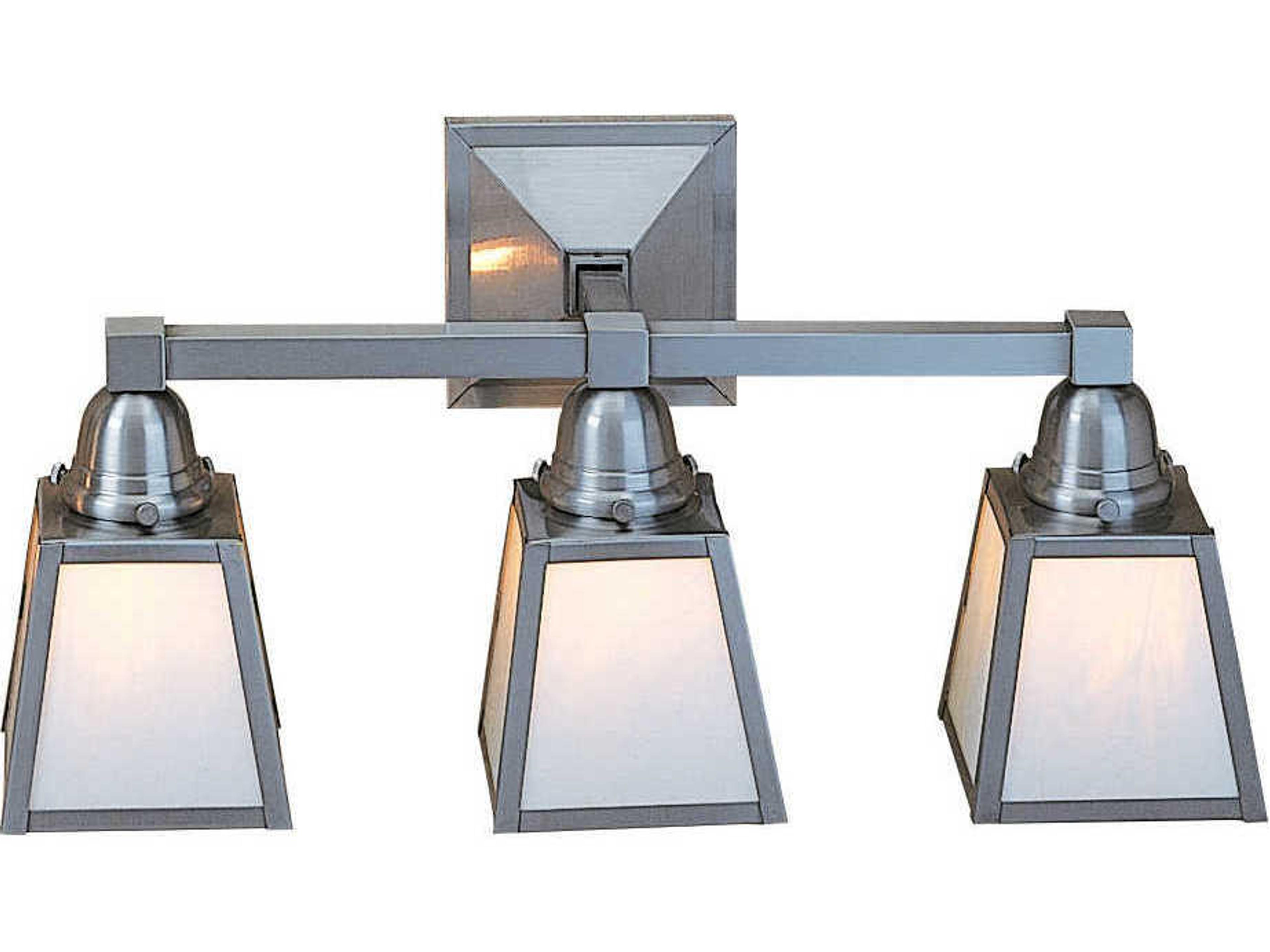 A-line 3-Light Gray Glass Vanity Light