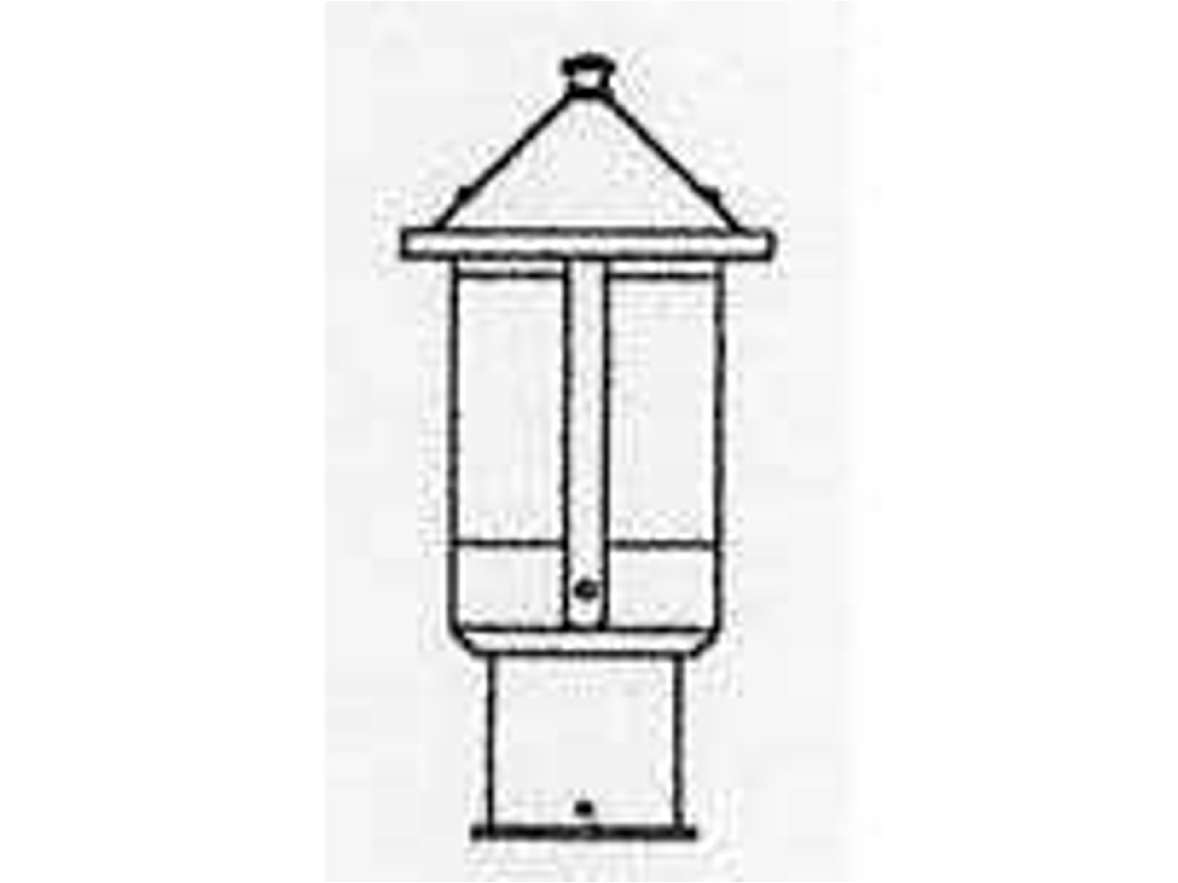 Arroyo Craftsman Berkeley Outdoor Post Mount Light