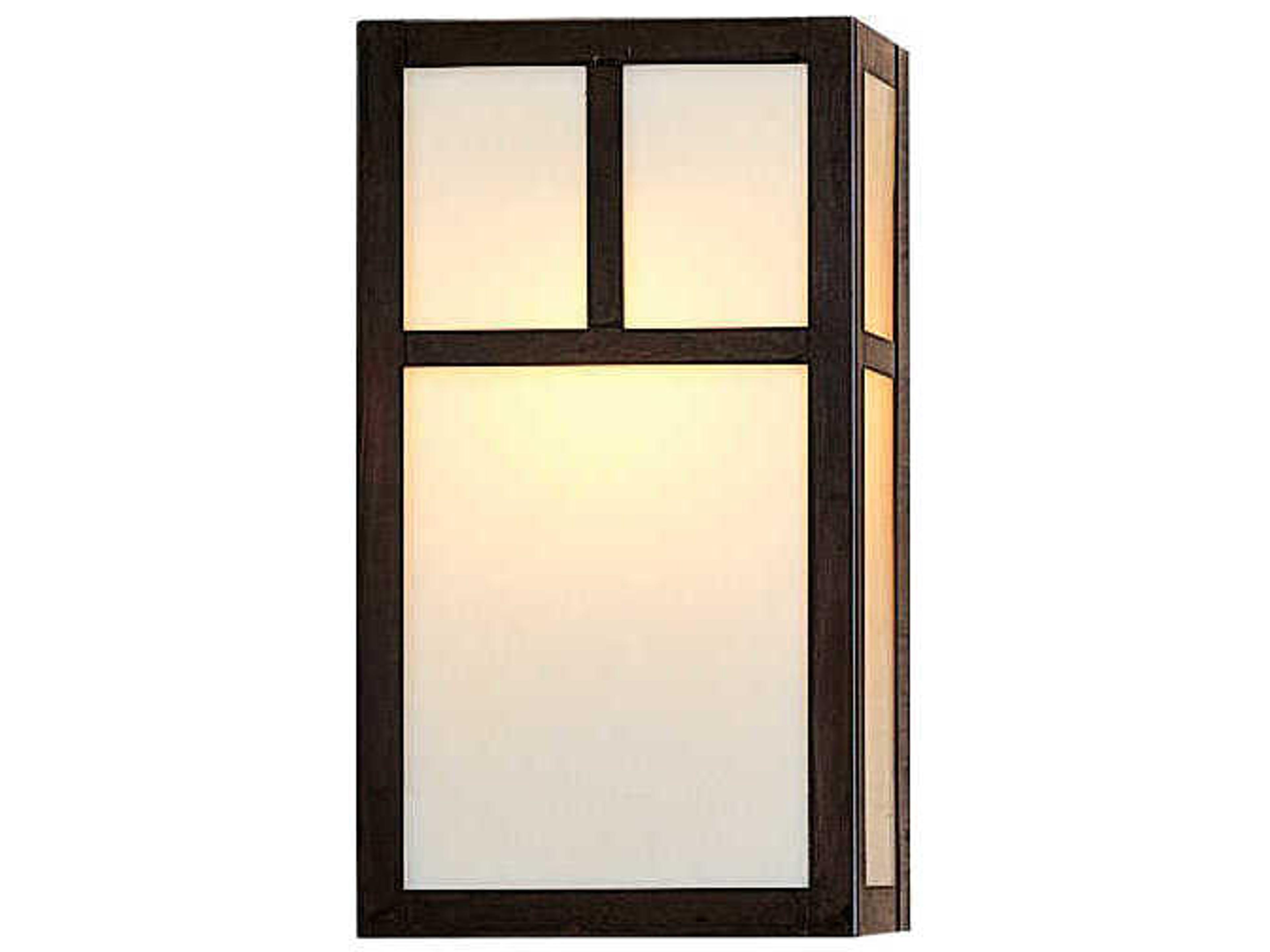 Mission 1-Light Brown Glass Wall Sconce