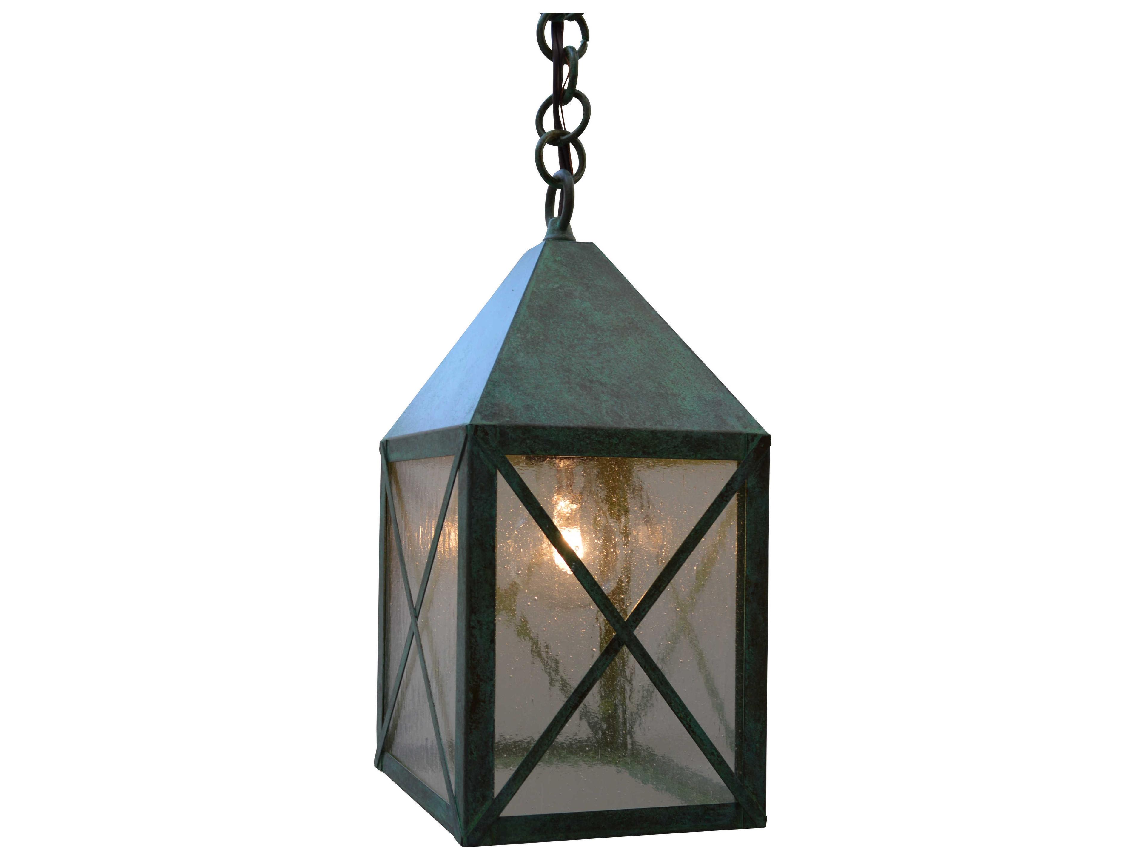 Nottingham 1-Light Green Glass Geometric Mini Pendant