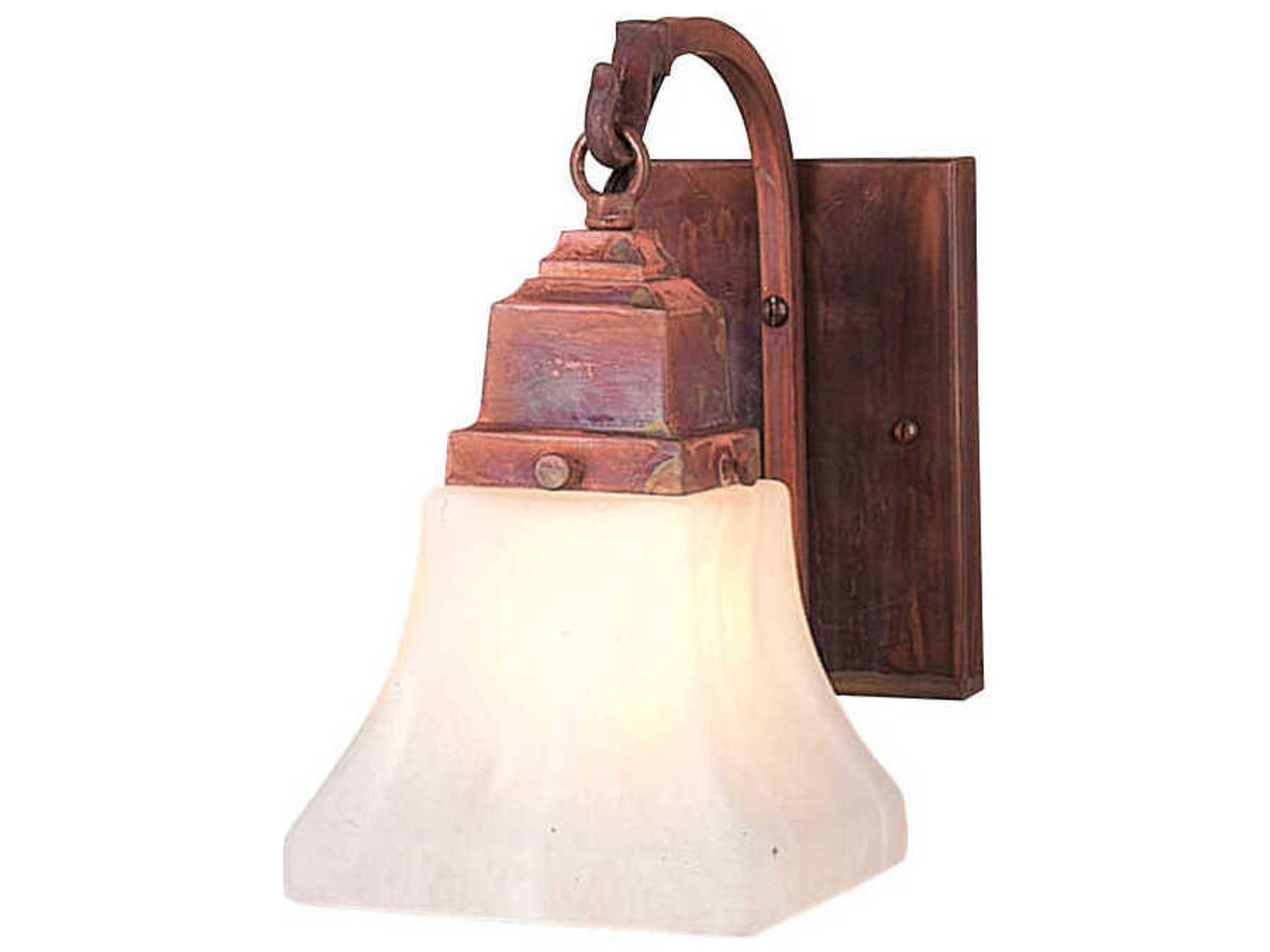 Ruskin 1-Light Copper Glass Wall Sconce