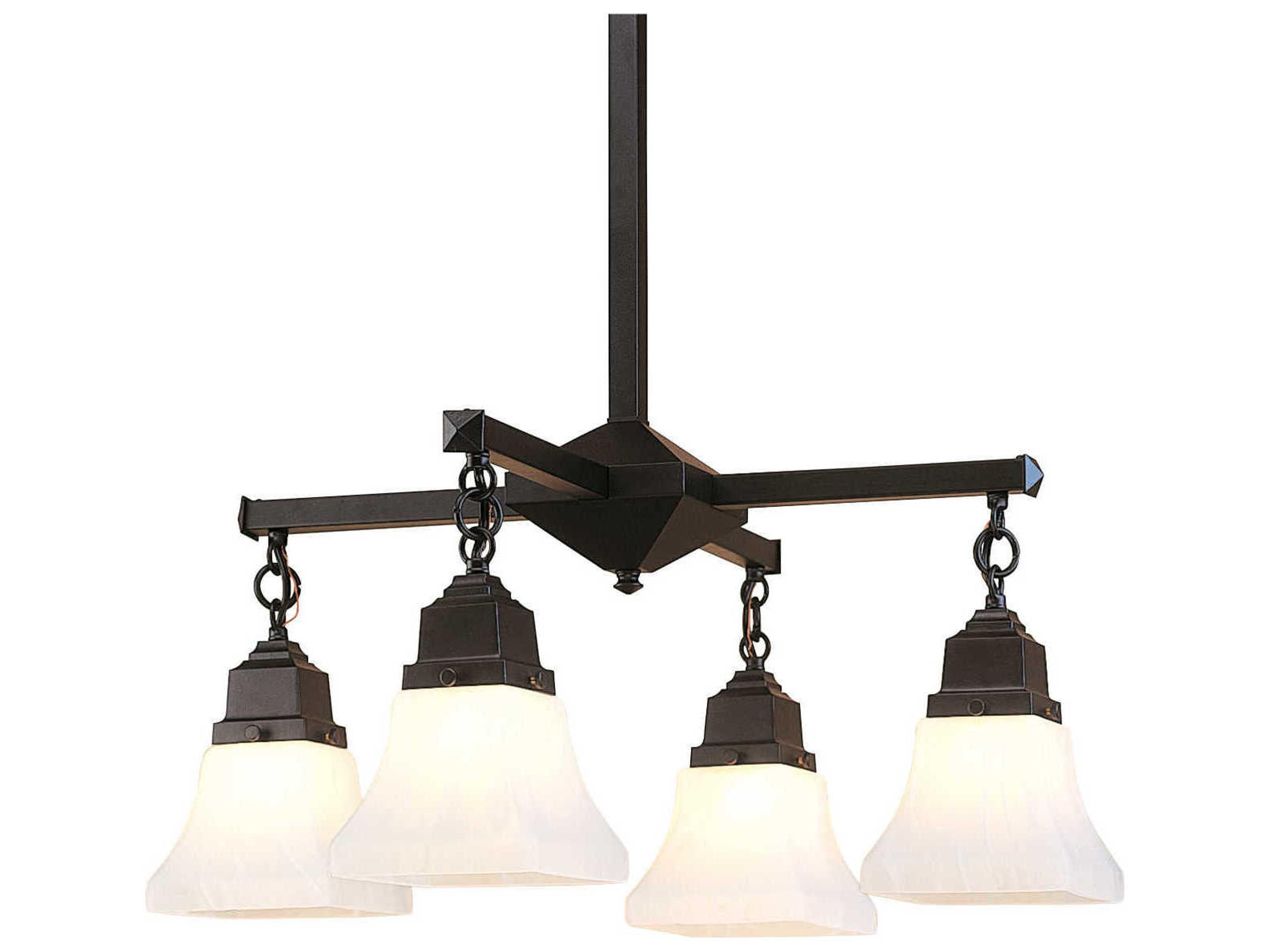 Ruskin 4-Light Brown Chandelier
