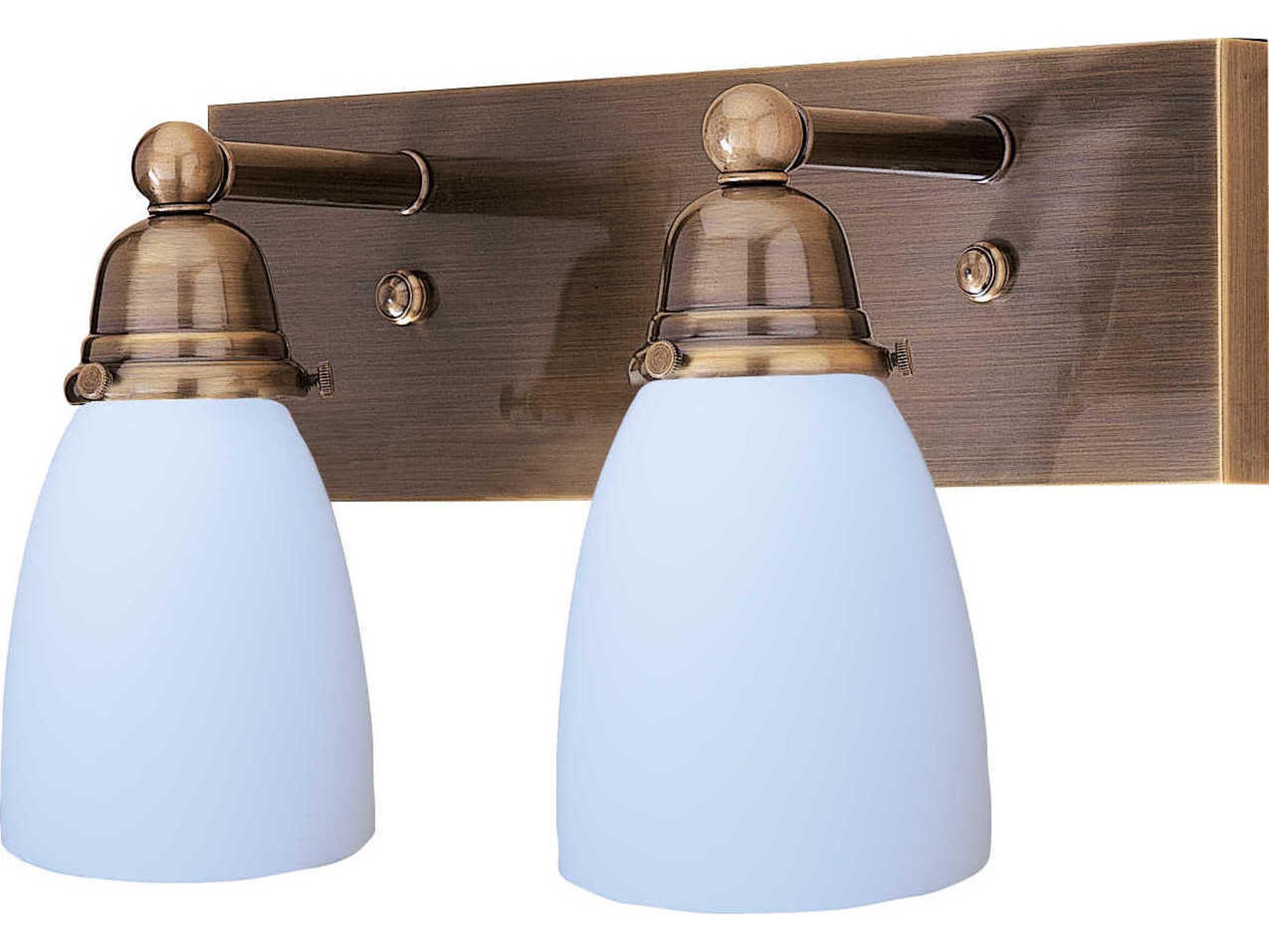 Simplicity 2-Light Brown Glass Vanity Light