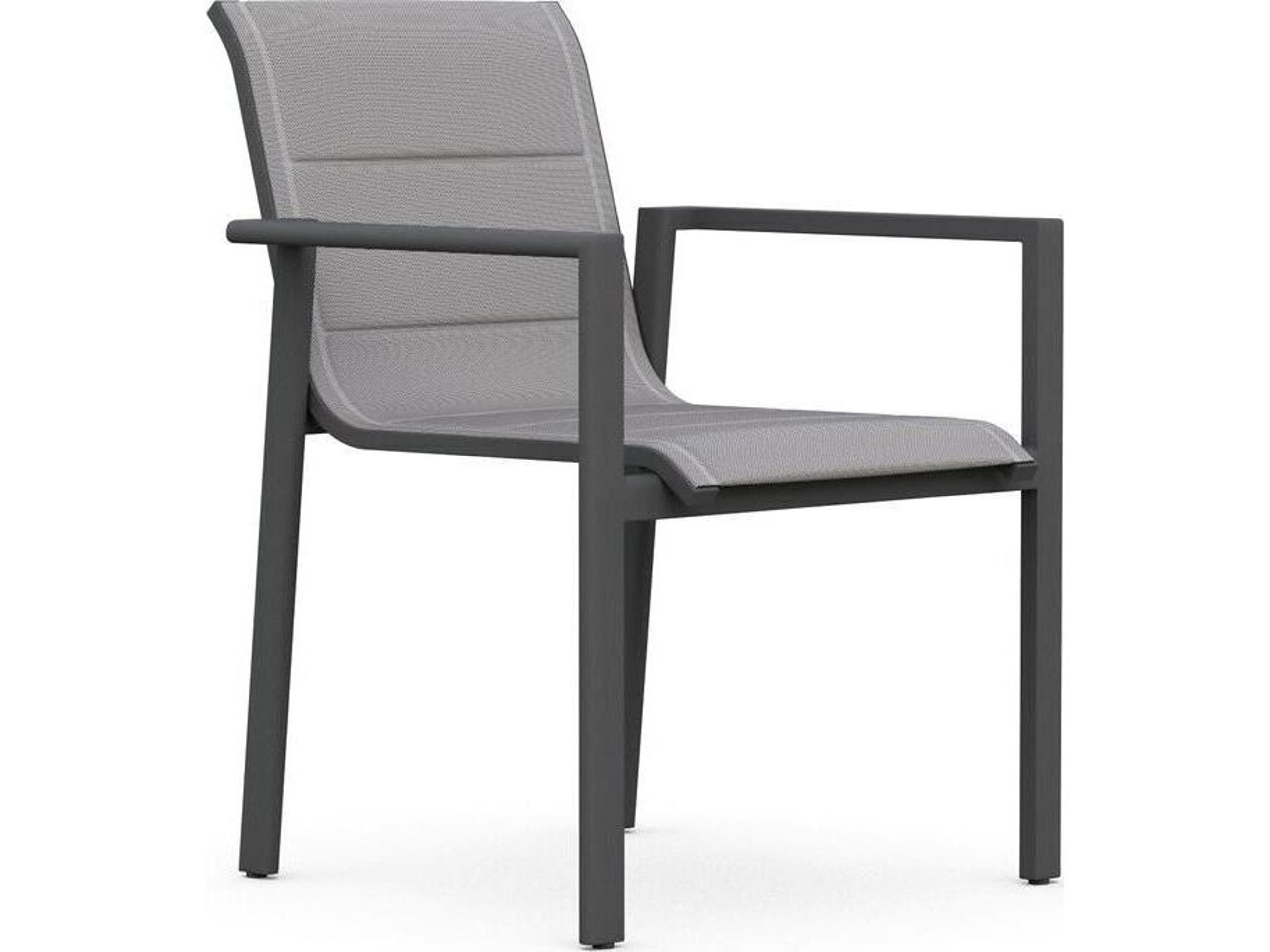 Amalfi Sling Dining Chair Set of 4 Charcoal