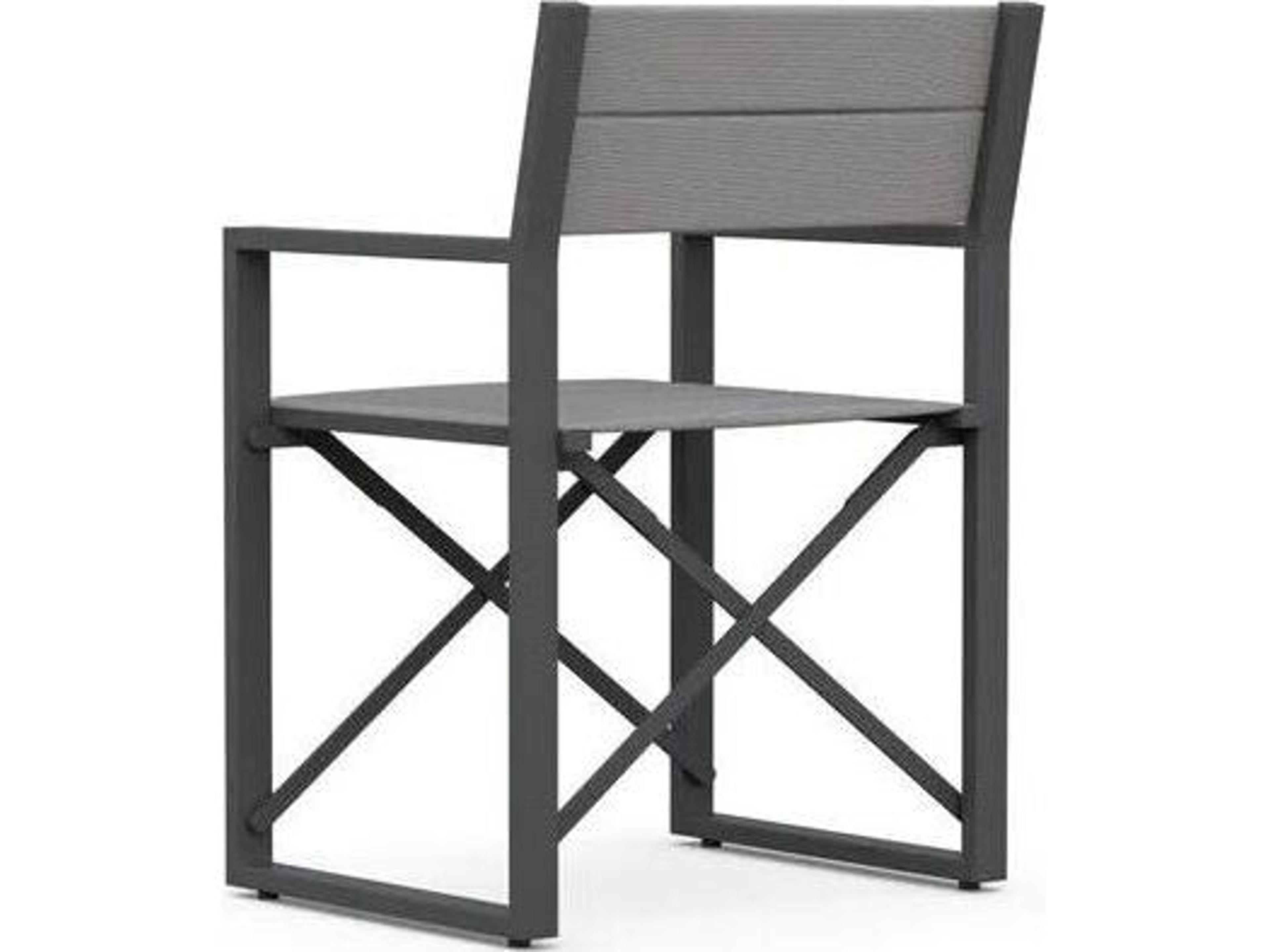 Azzurro Living Amalfi Aluminum Sling Dining Chair Set of 4