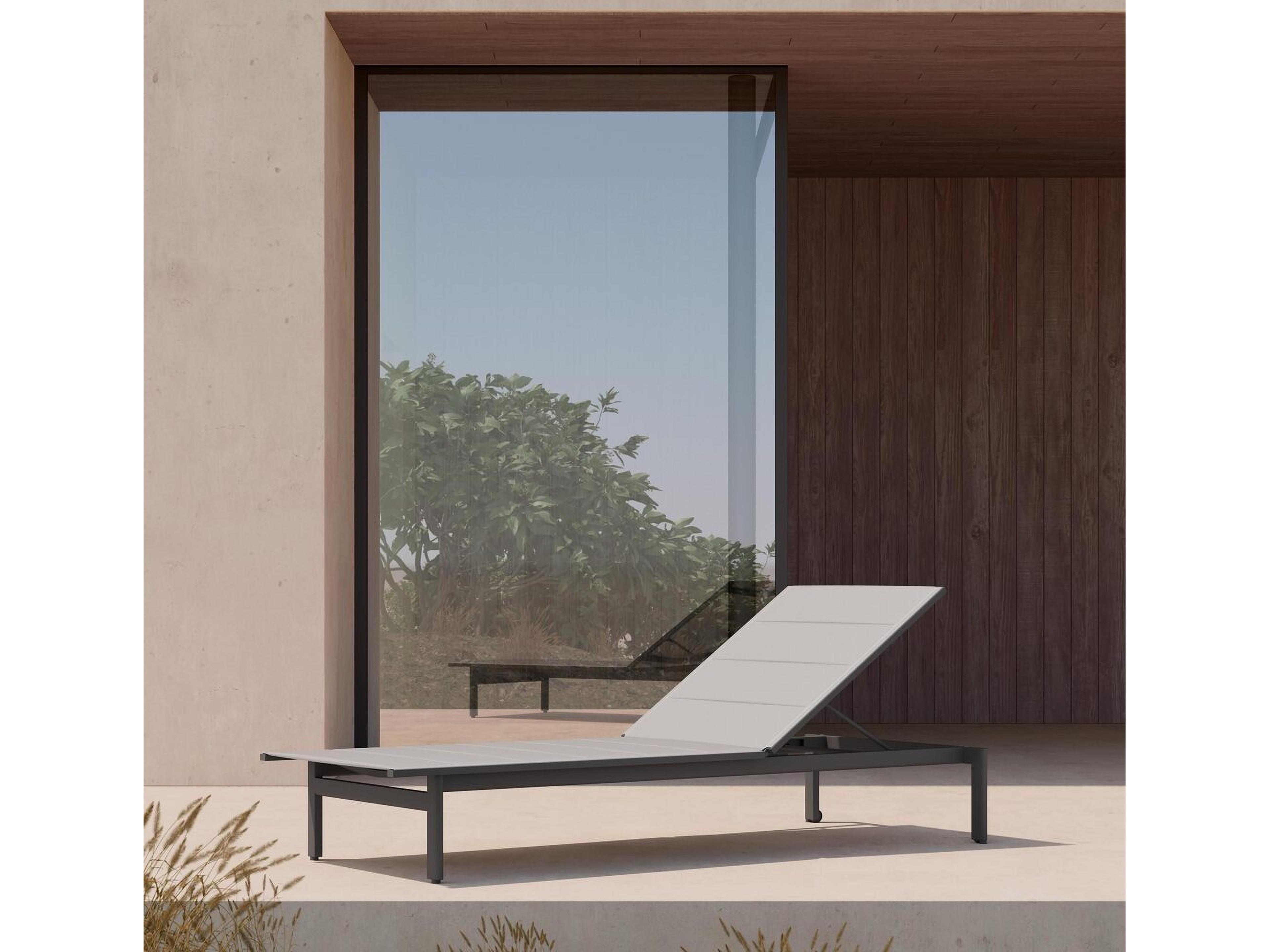 Azzurro Living Amalfi Aluminum Sling Chaise Lounge Set of 2