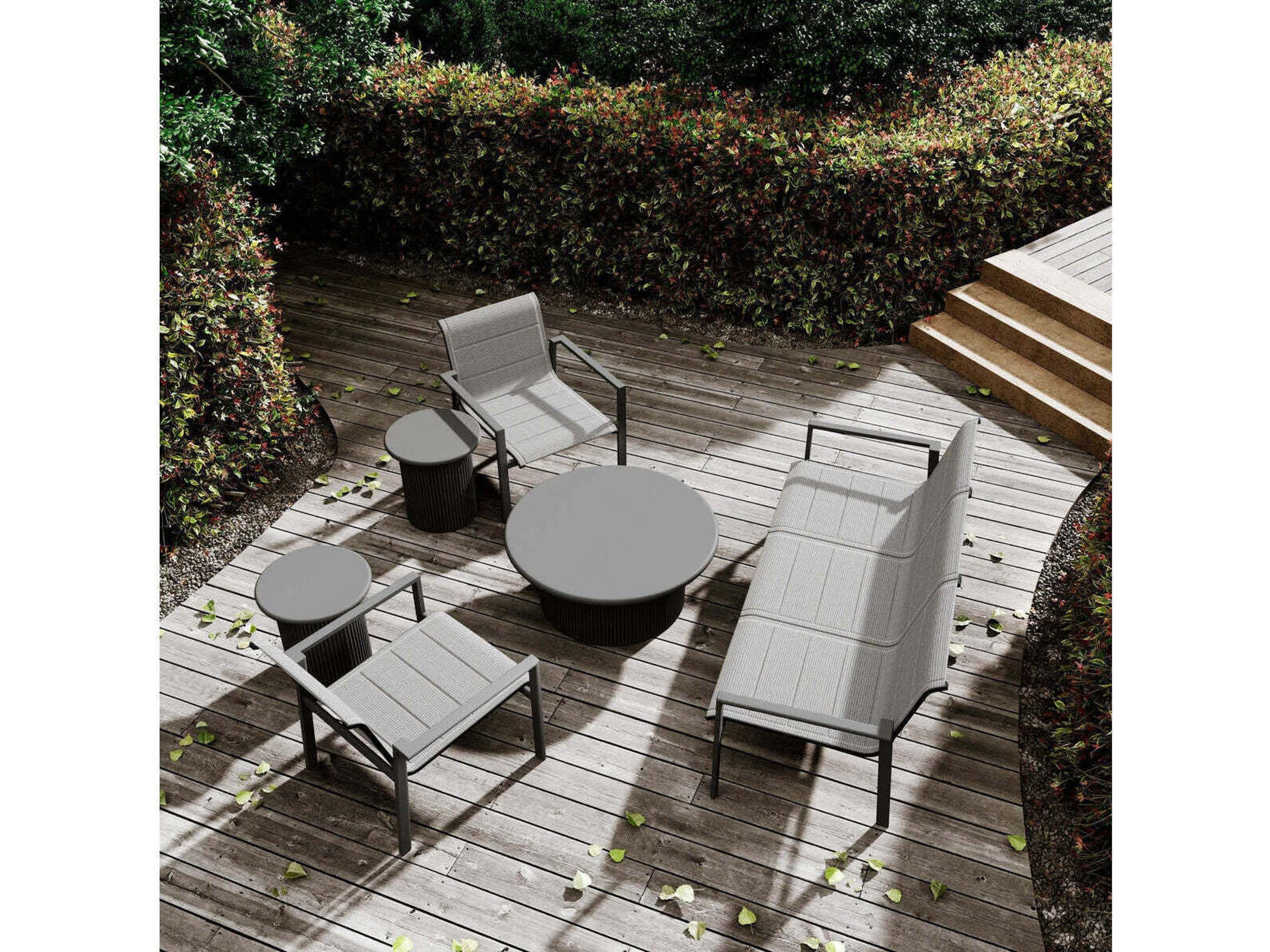 Azzurro Living Amalfi Aluminum Sling Lounge Chair Set of 2