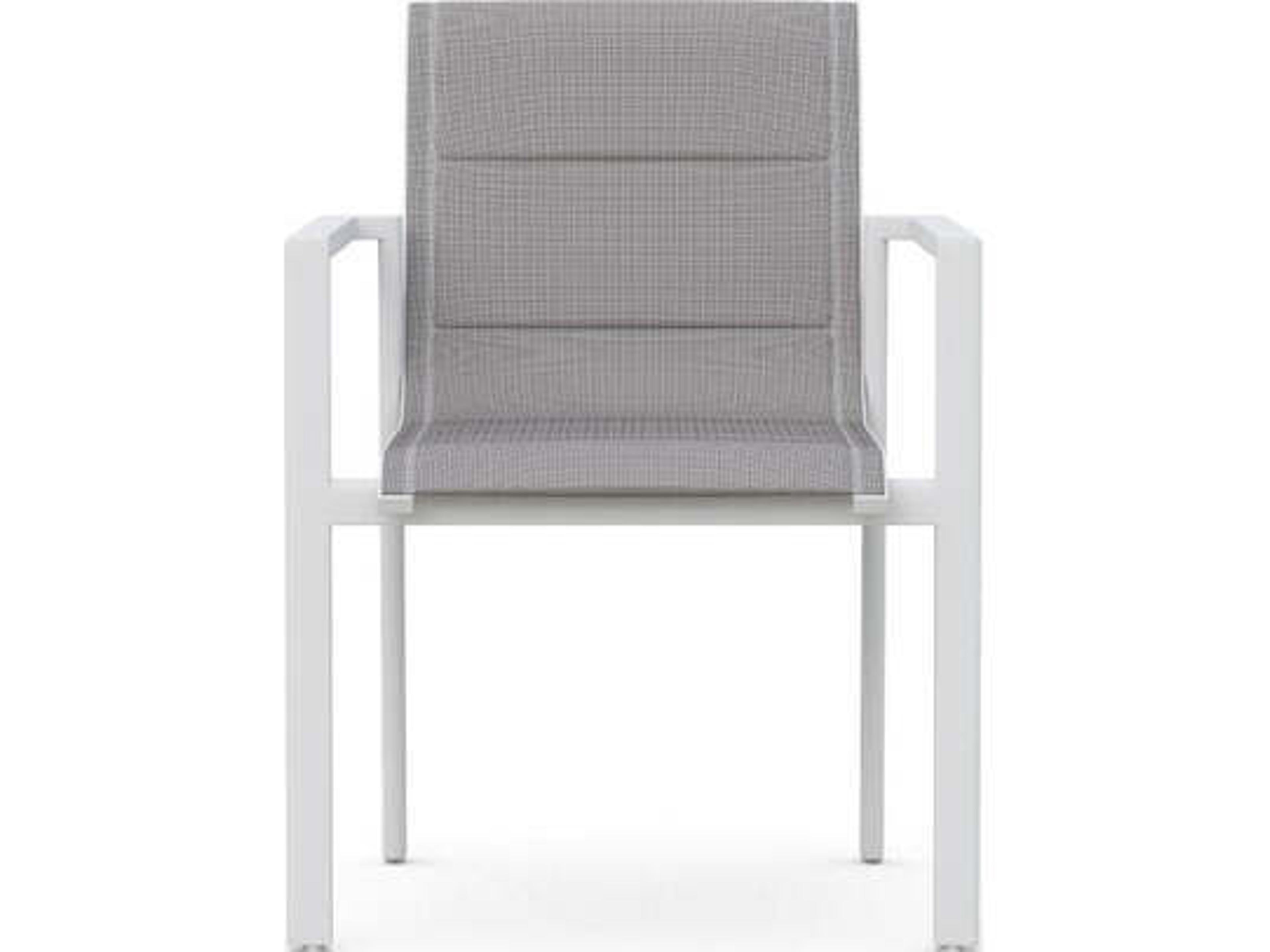 Azzurro Living Amalfi Aluminum Sling Dining Chair Set of 4