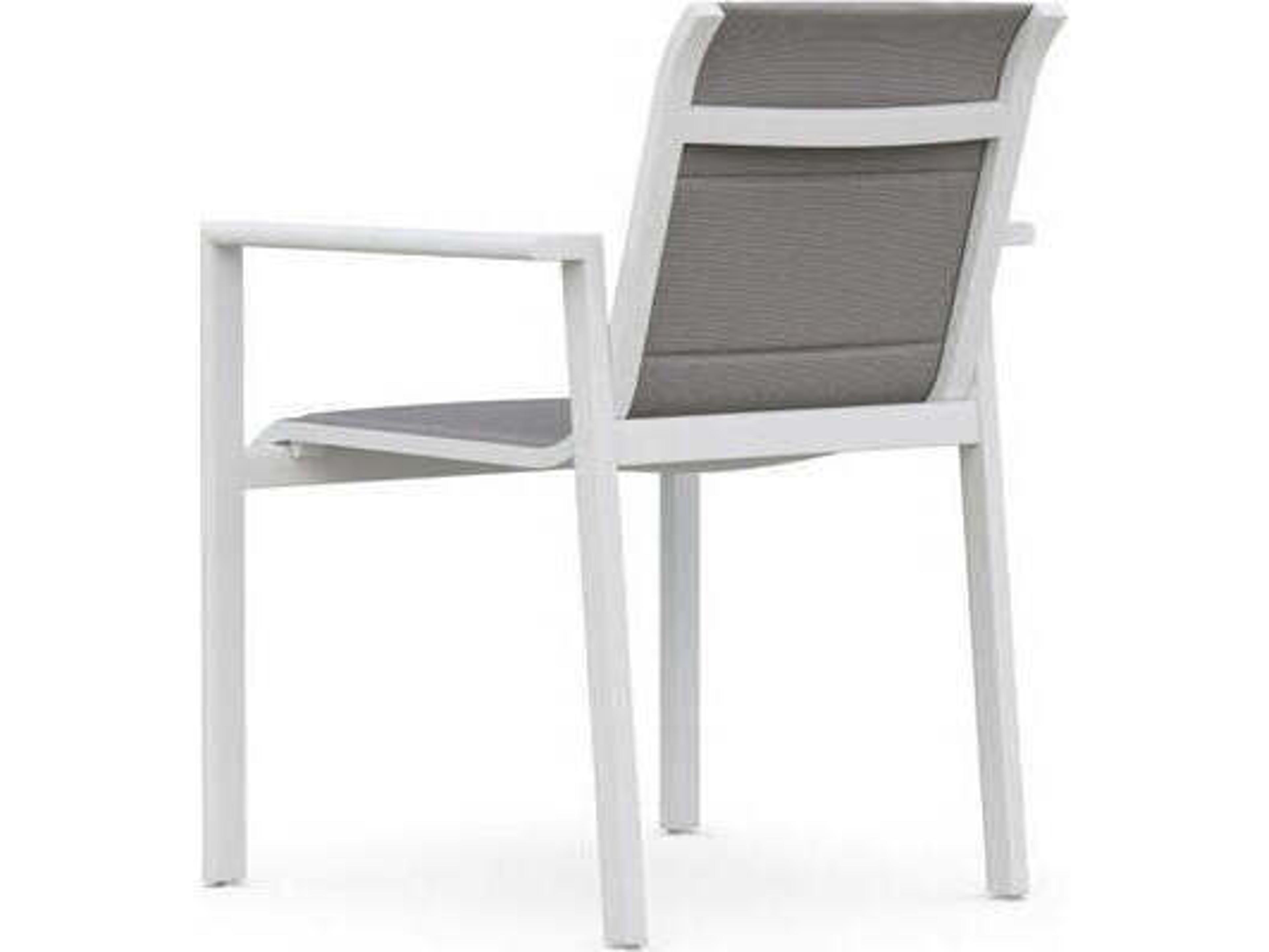 Azzurro Living Amalfi Aluminum Sling Dining Chair Set of 4