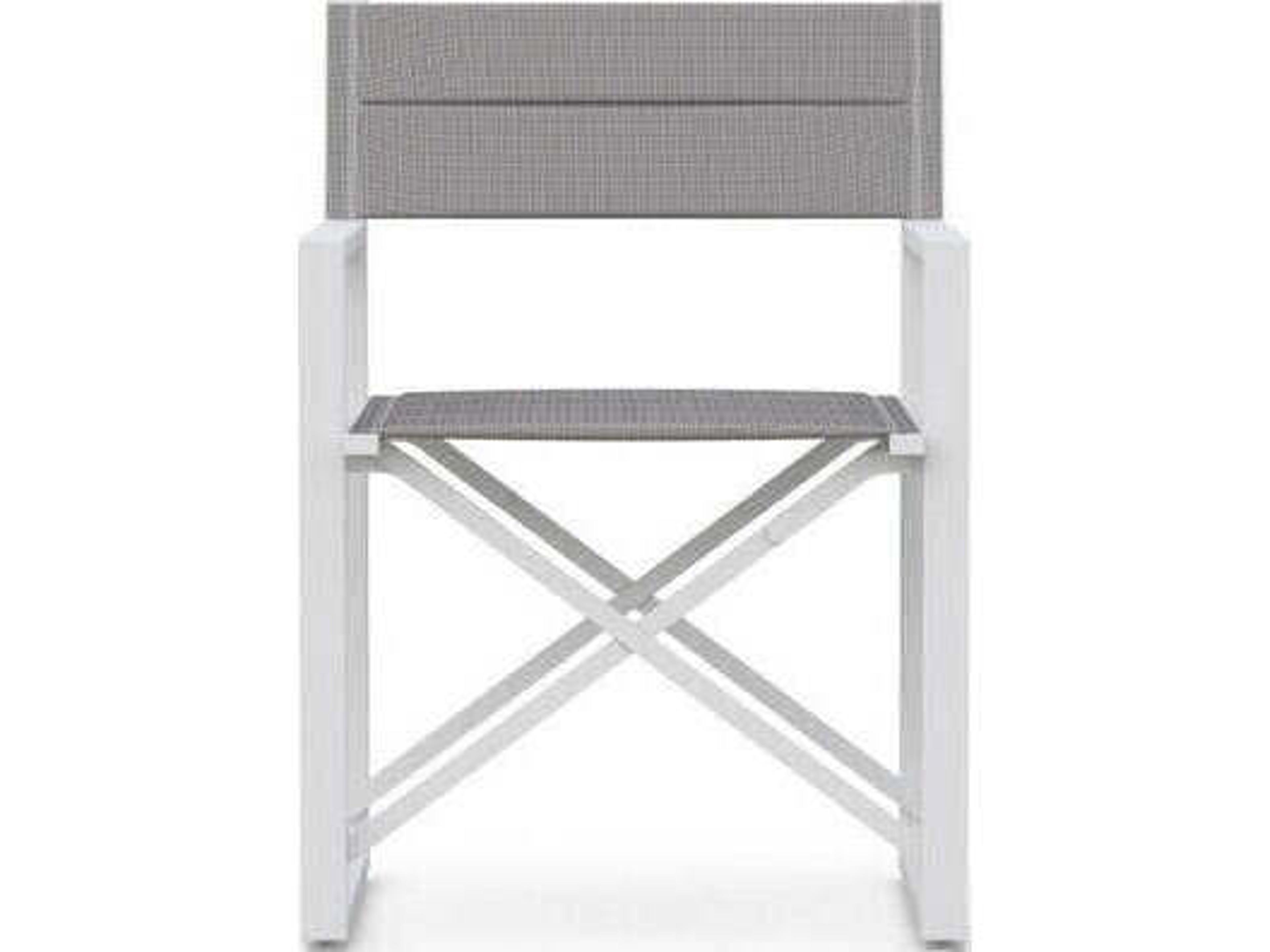Azzurro Living Amalfi Aluminum Sling Dining Chair Set of 4