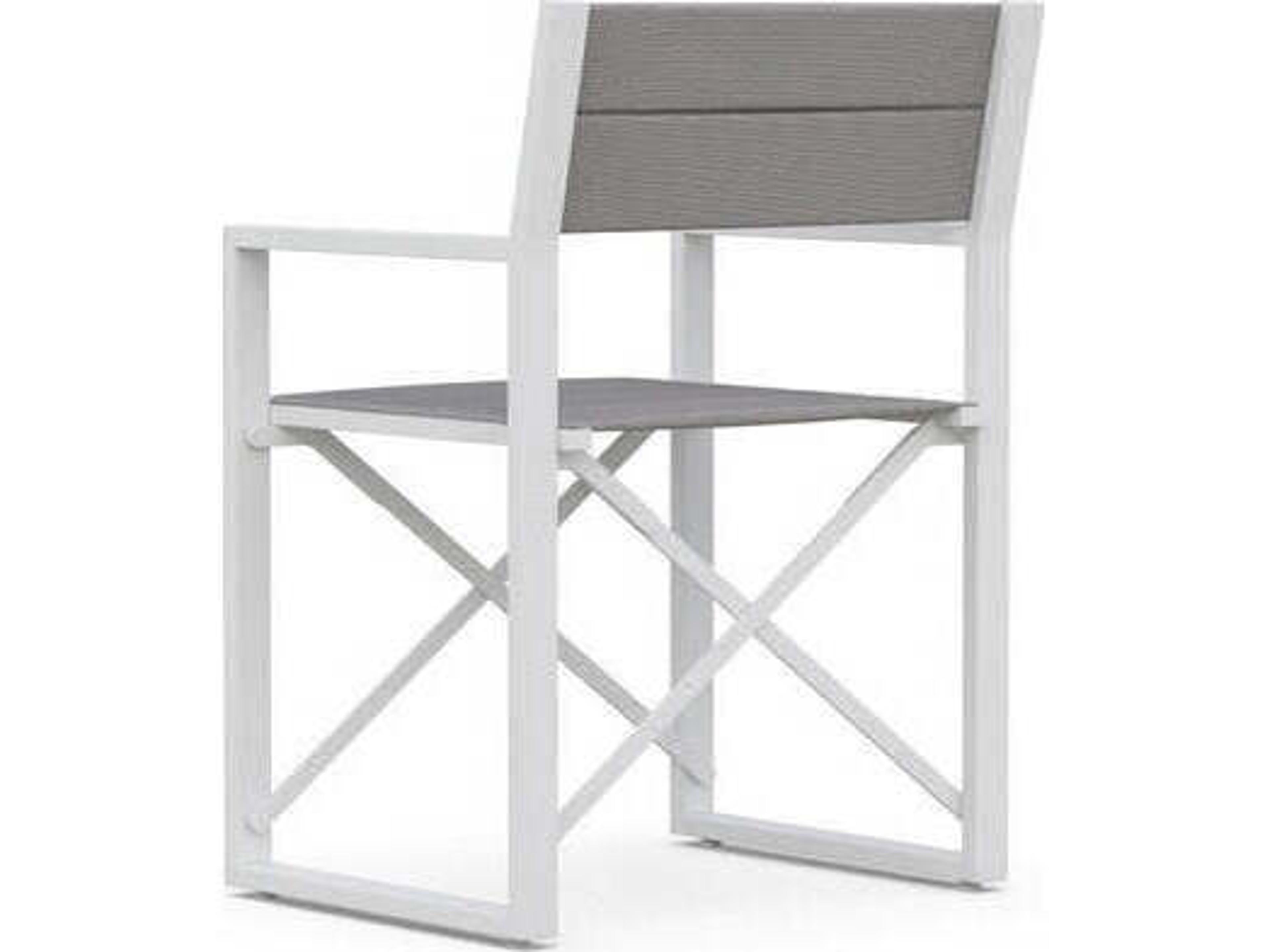 Azzurro Living Amalfi Aluminum Sling Dining Chair Set of 4