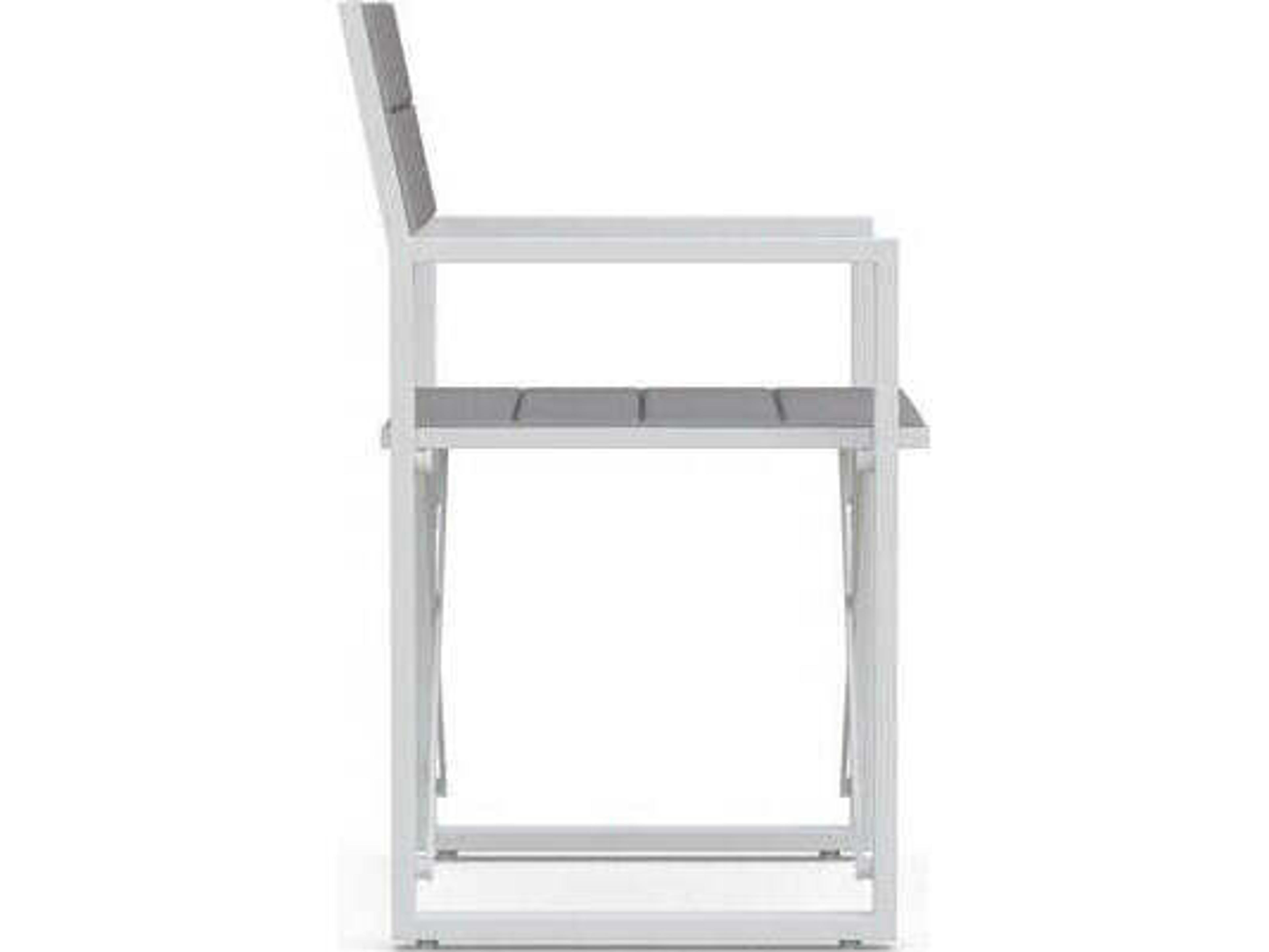 Azzurro Living Amalfi Aluminum Sling Dining Chair Set of 4