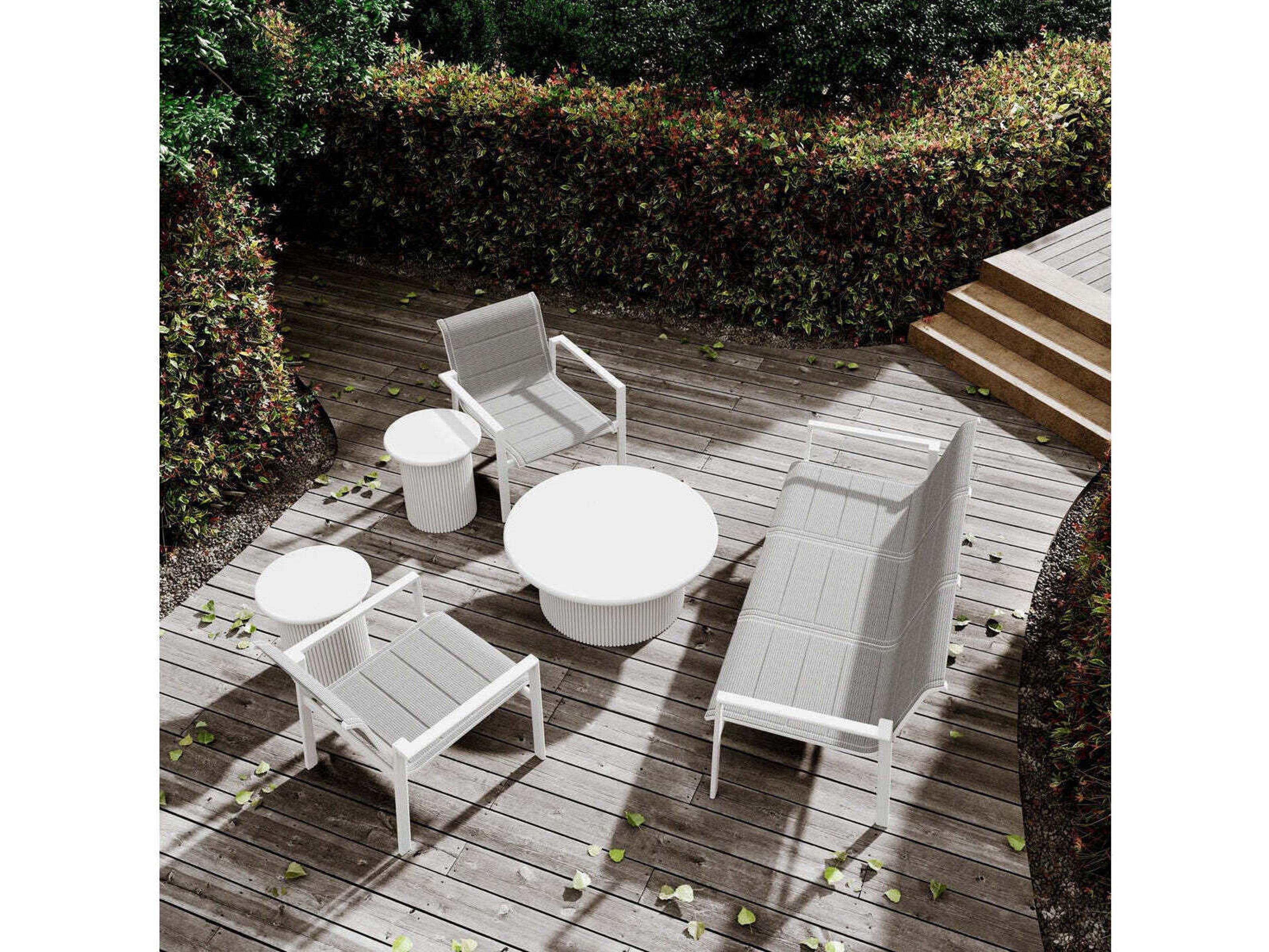 Azzurro Living Amalfi Aluminum Sling Lounge Chair Set of 2