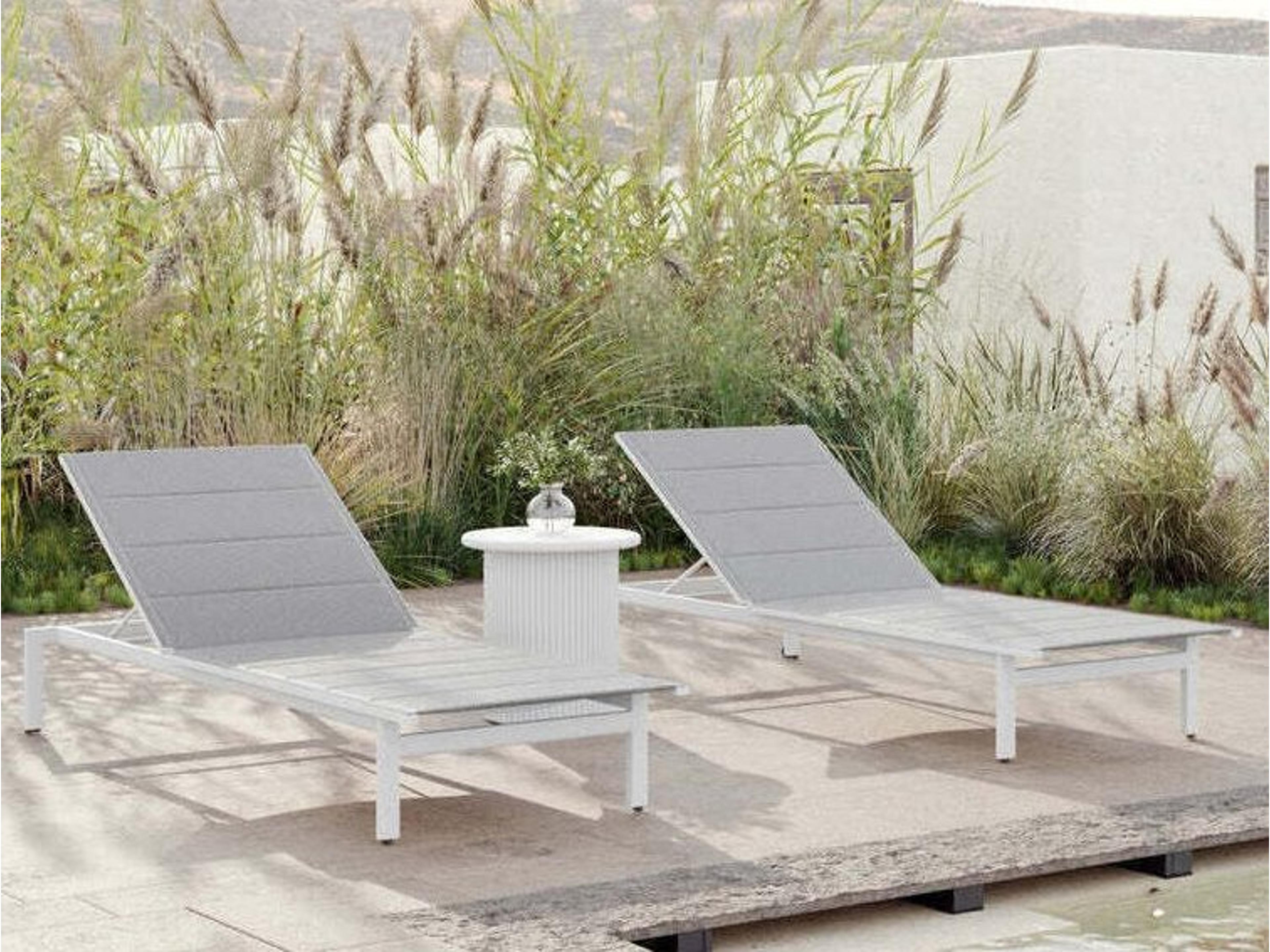 Amalfi Patio Lounge Set Chaise Lounge & Side Table