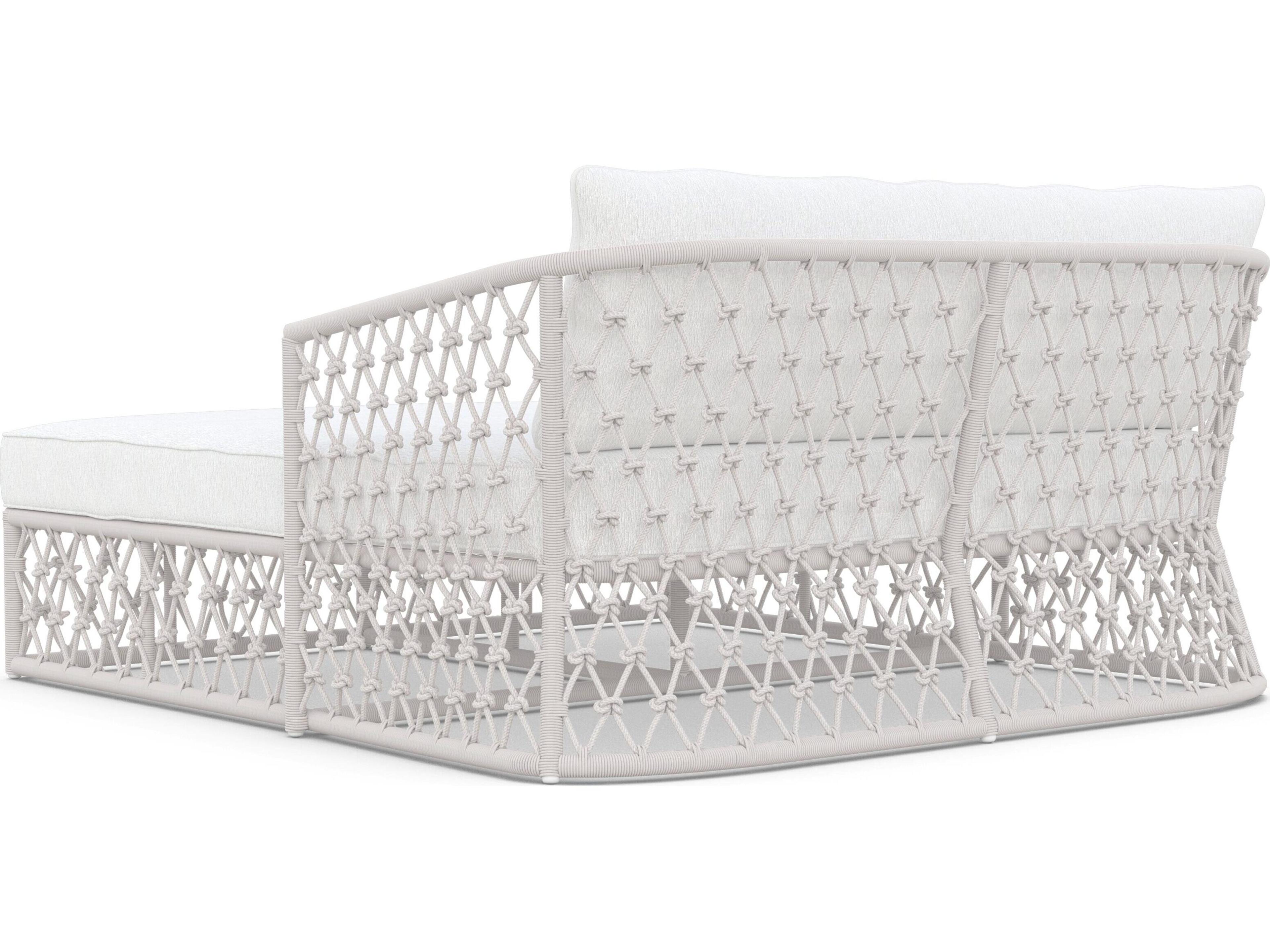 Azzurro Living Amelia Sand All-Weather Rope Day Bed with Cushion