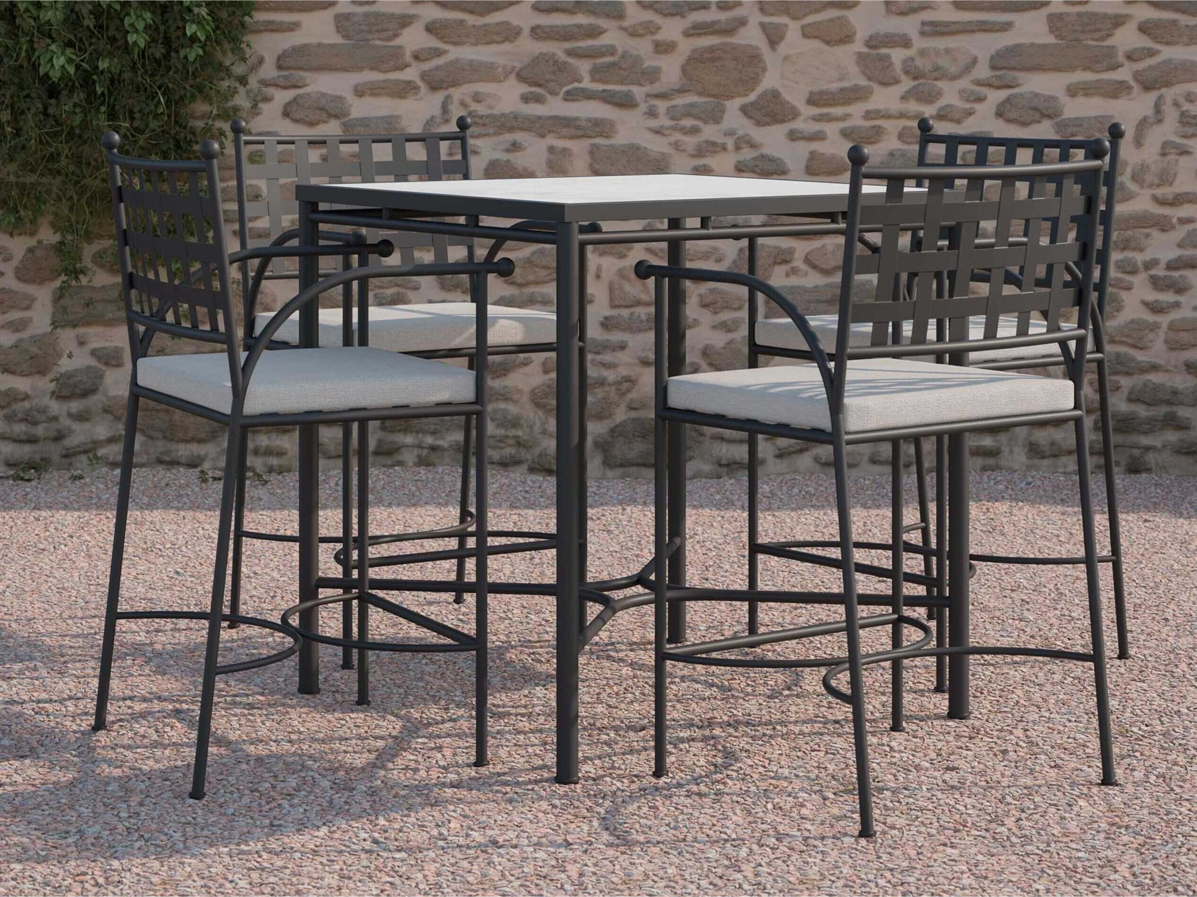 Azzurro Living Athens Counter Table And Stools Set