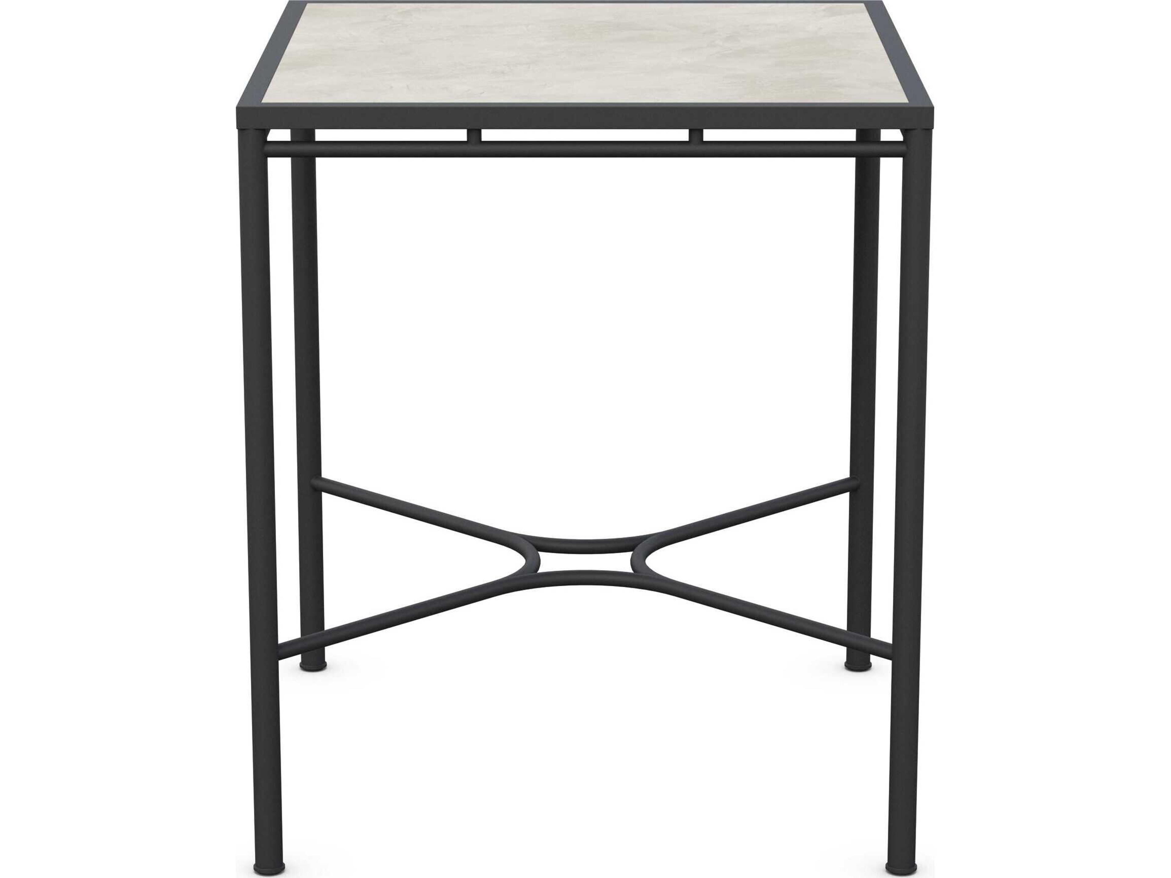 Azzurro Living Athens Noir Wrought Iron Square Bar Table