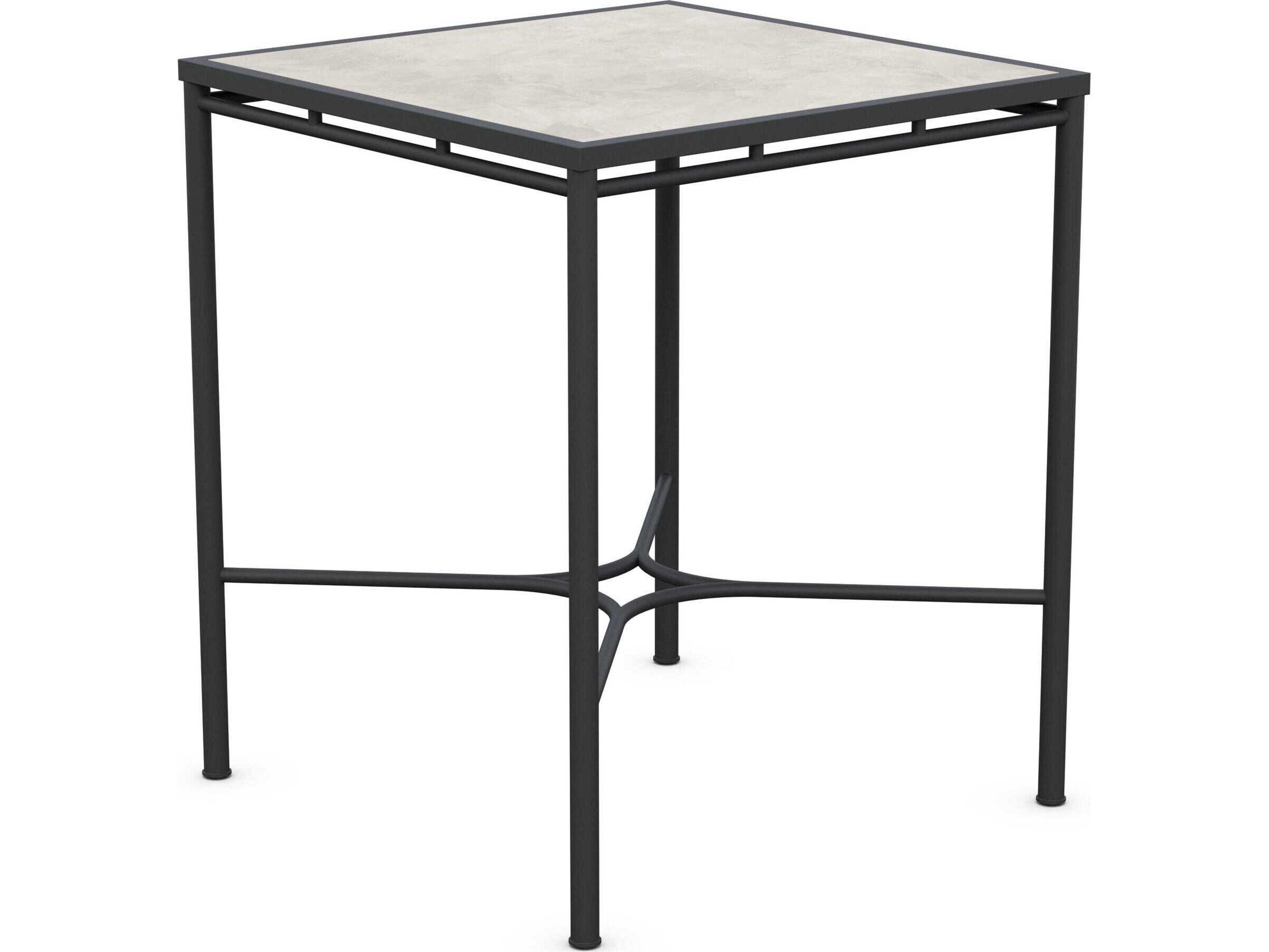 Azzurro Living Athens Noir Wrought Iron Square Bar Table