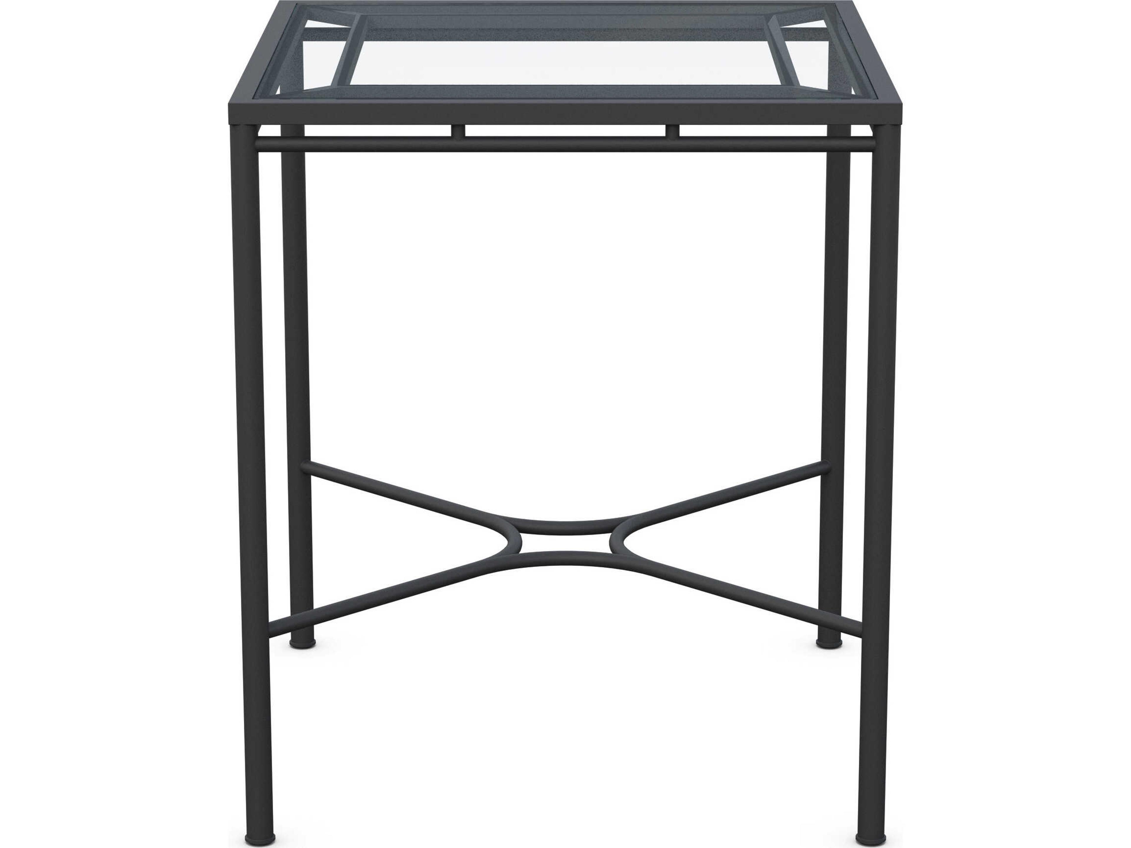 Azzurro Living Athens Noir Wrought Iron Square Bar Table