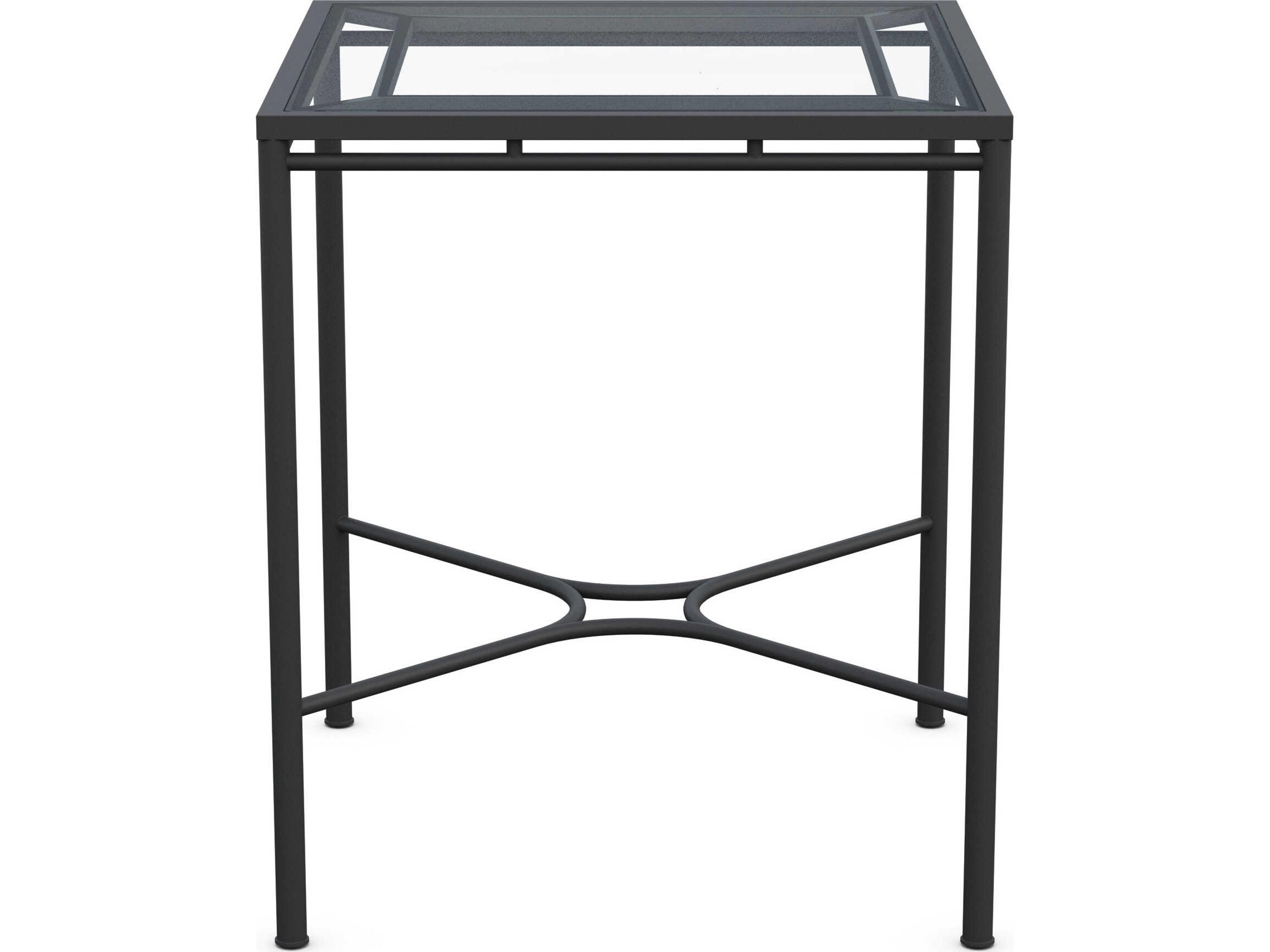 Azzurro Living Athens Noir Wrought Iron Square Bar Table