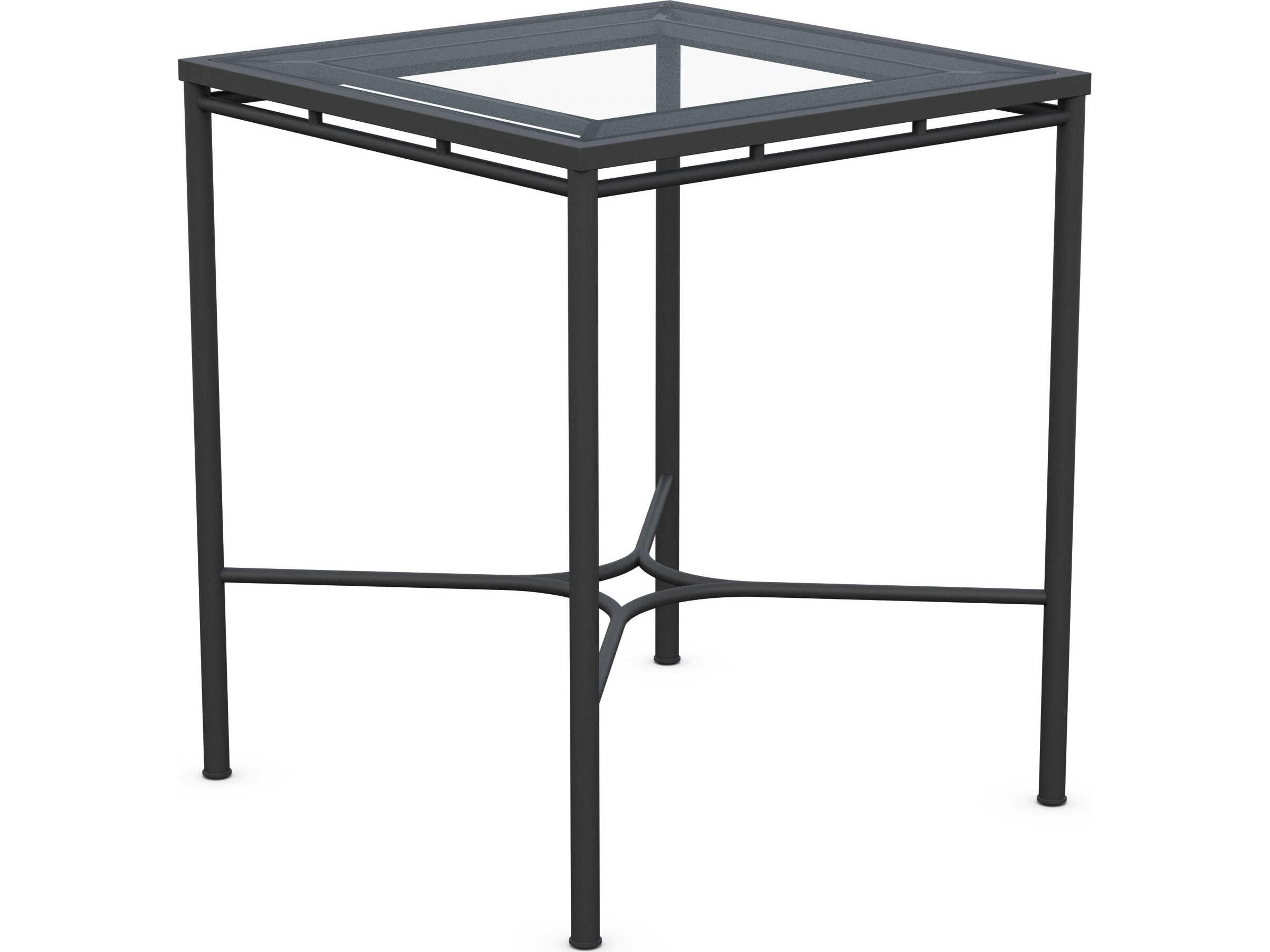Azzurro Living Athens Noir Wrought Iron Square Bar Table