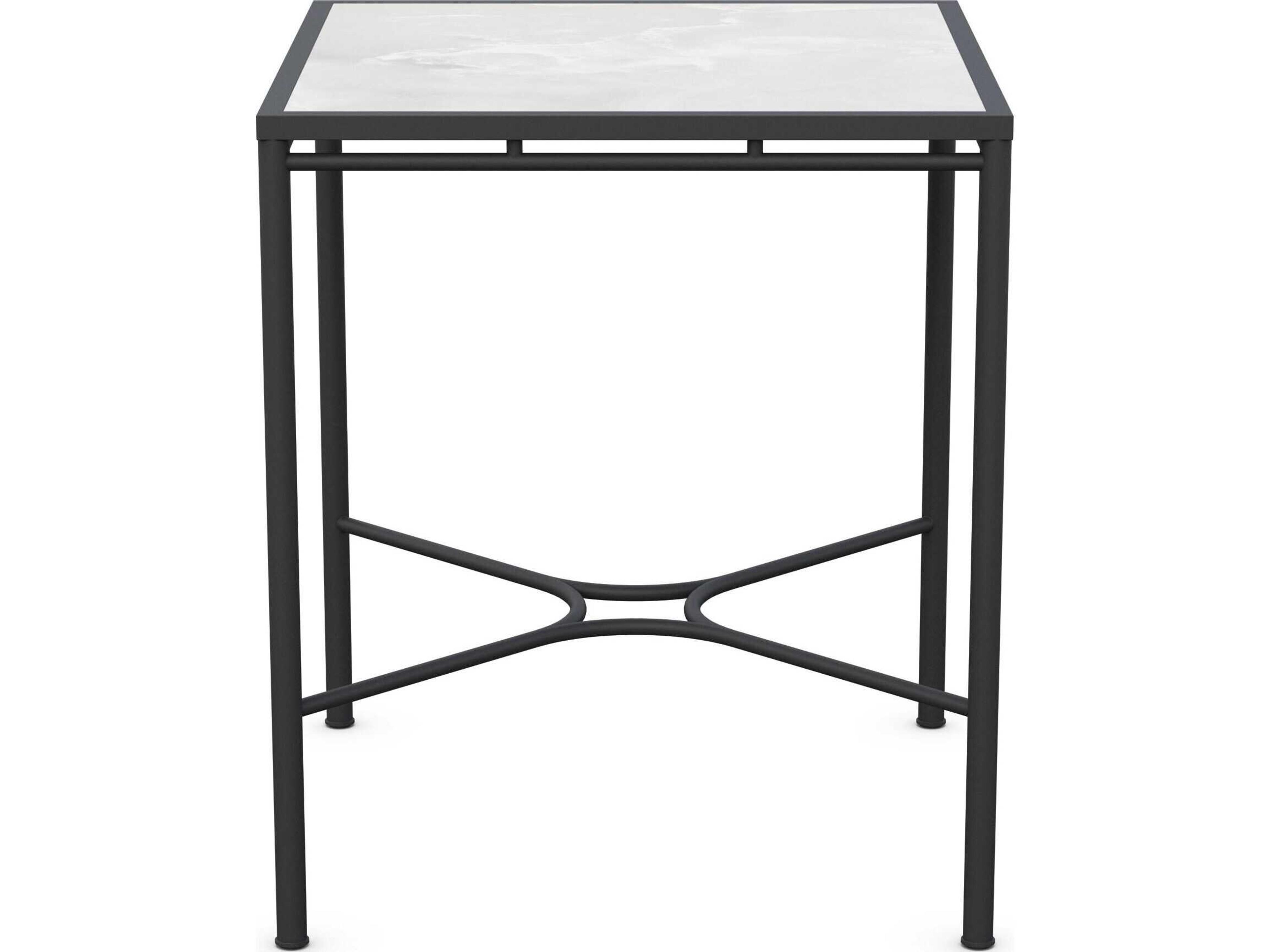 Azzurro Living Athens Noir Wrought Iron Square Bar Table