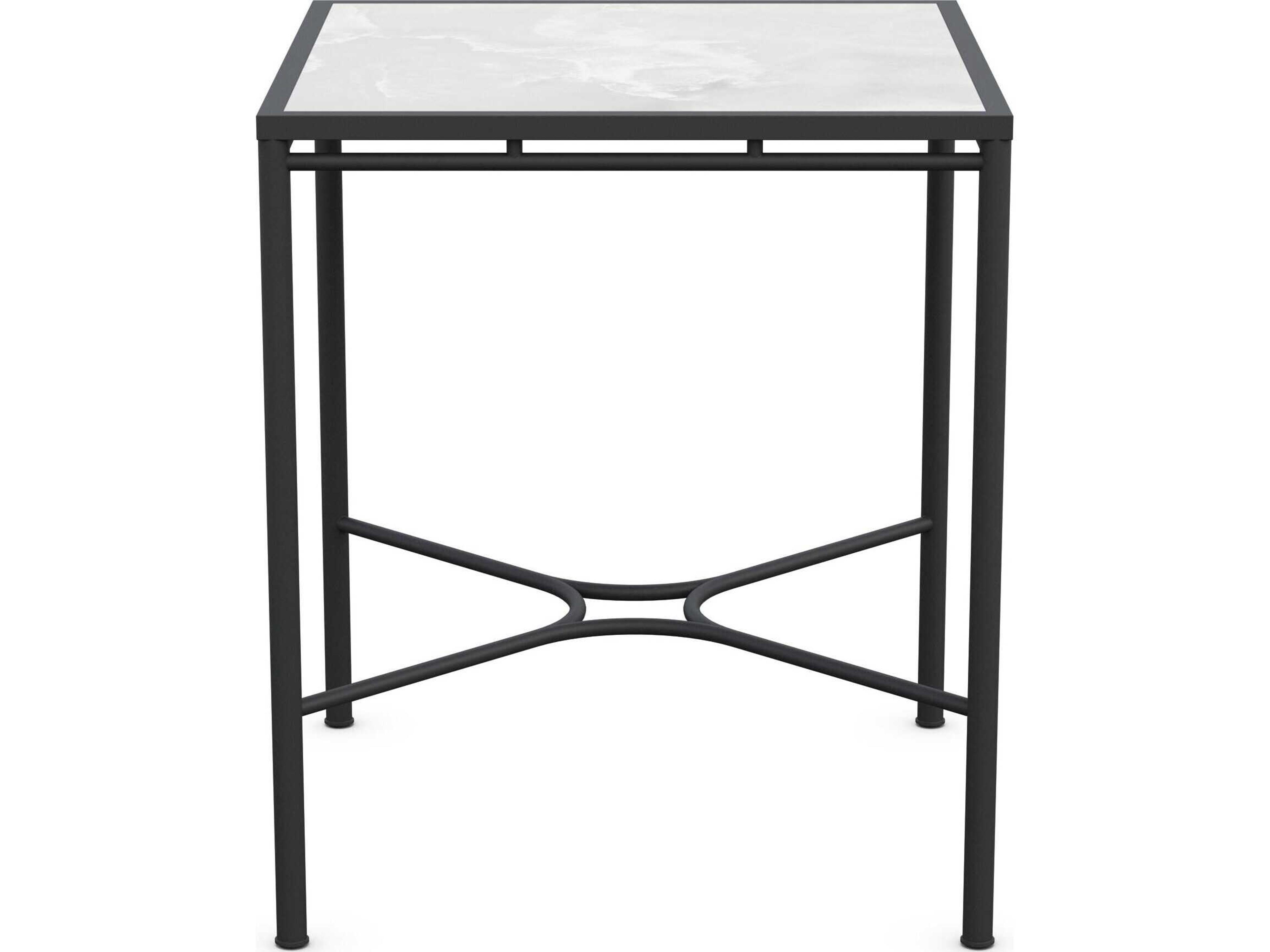 Azzurro Living Athens Noir Wrought Iron Square Bar Table