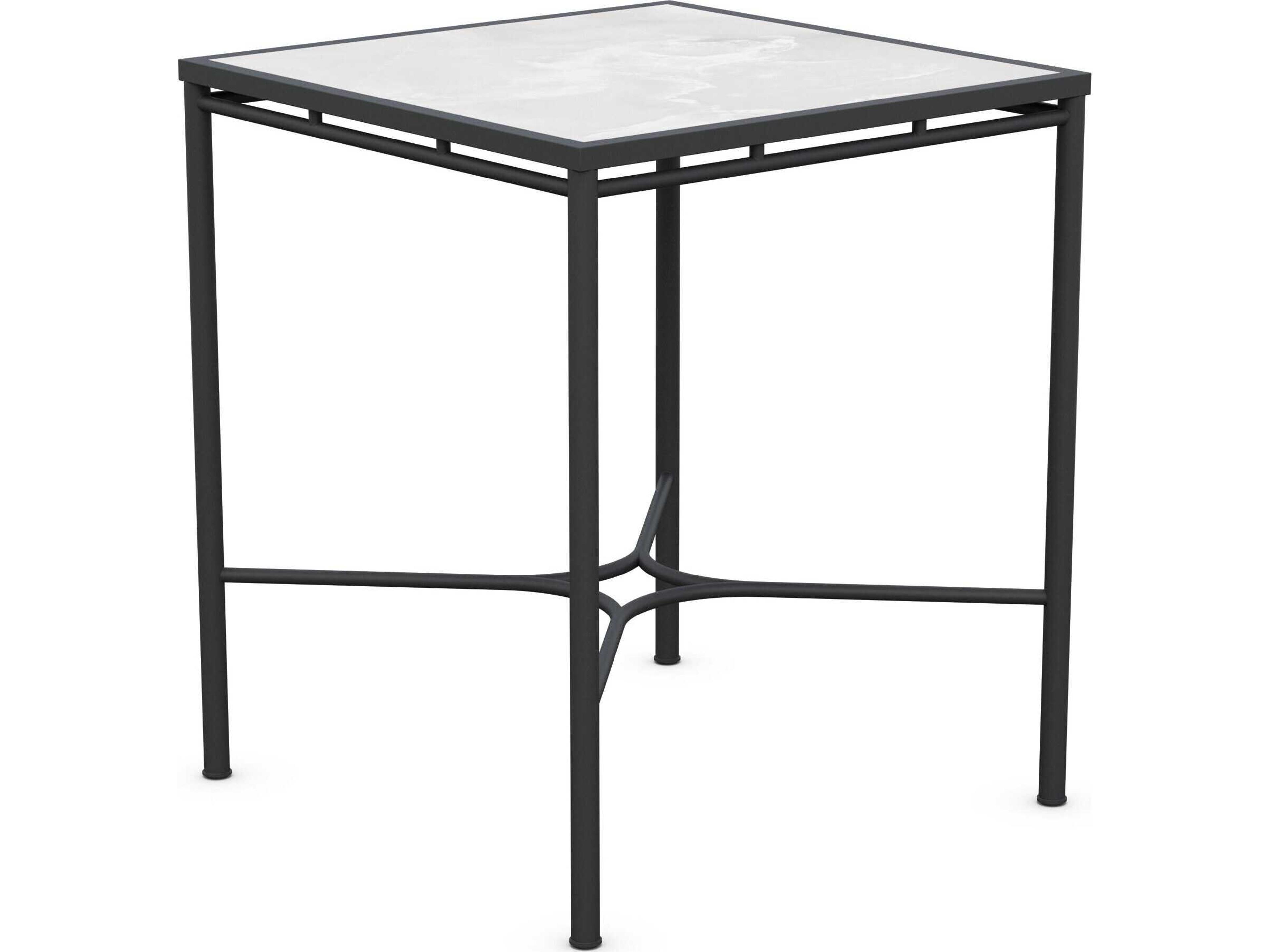 Azzurro Living Athens Noir Wrought Iron Square Bar Table