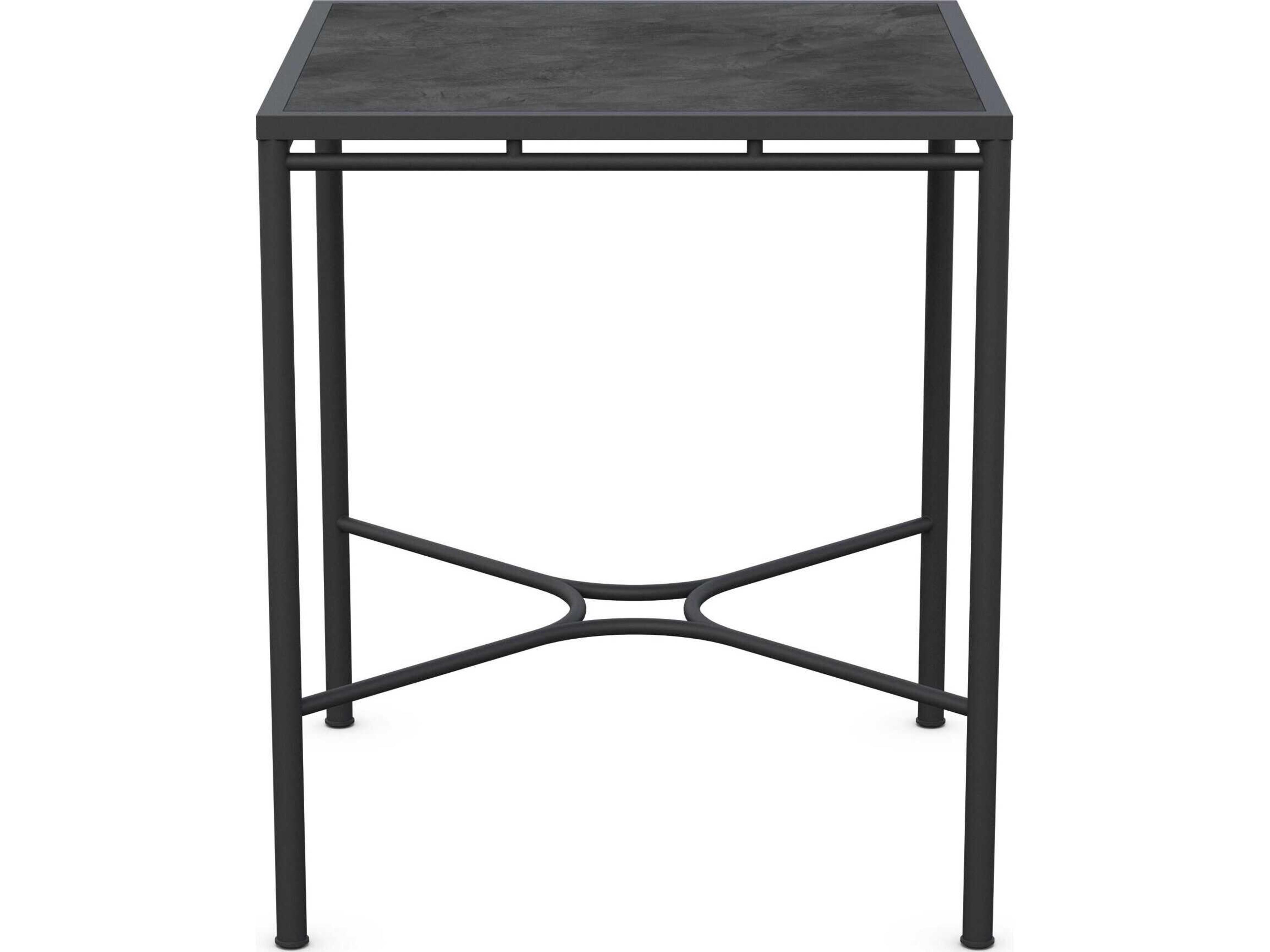 Azzurro Living Athens Noir Wrought Iron Square Bar Table