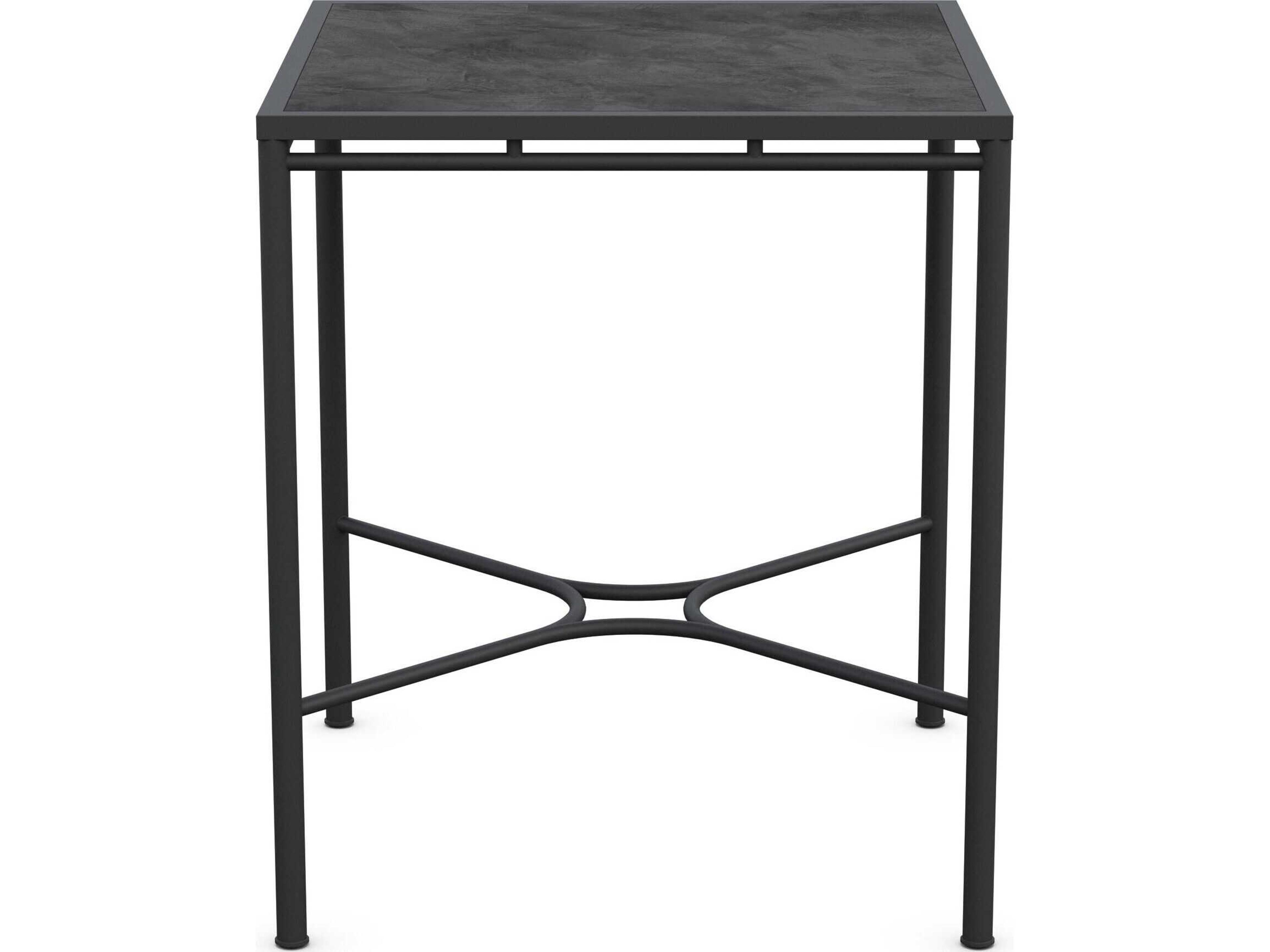 Azzurro Living Athens Noir Wrought Iron Square Bar Table