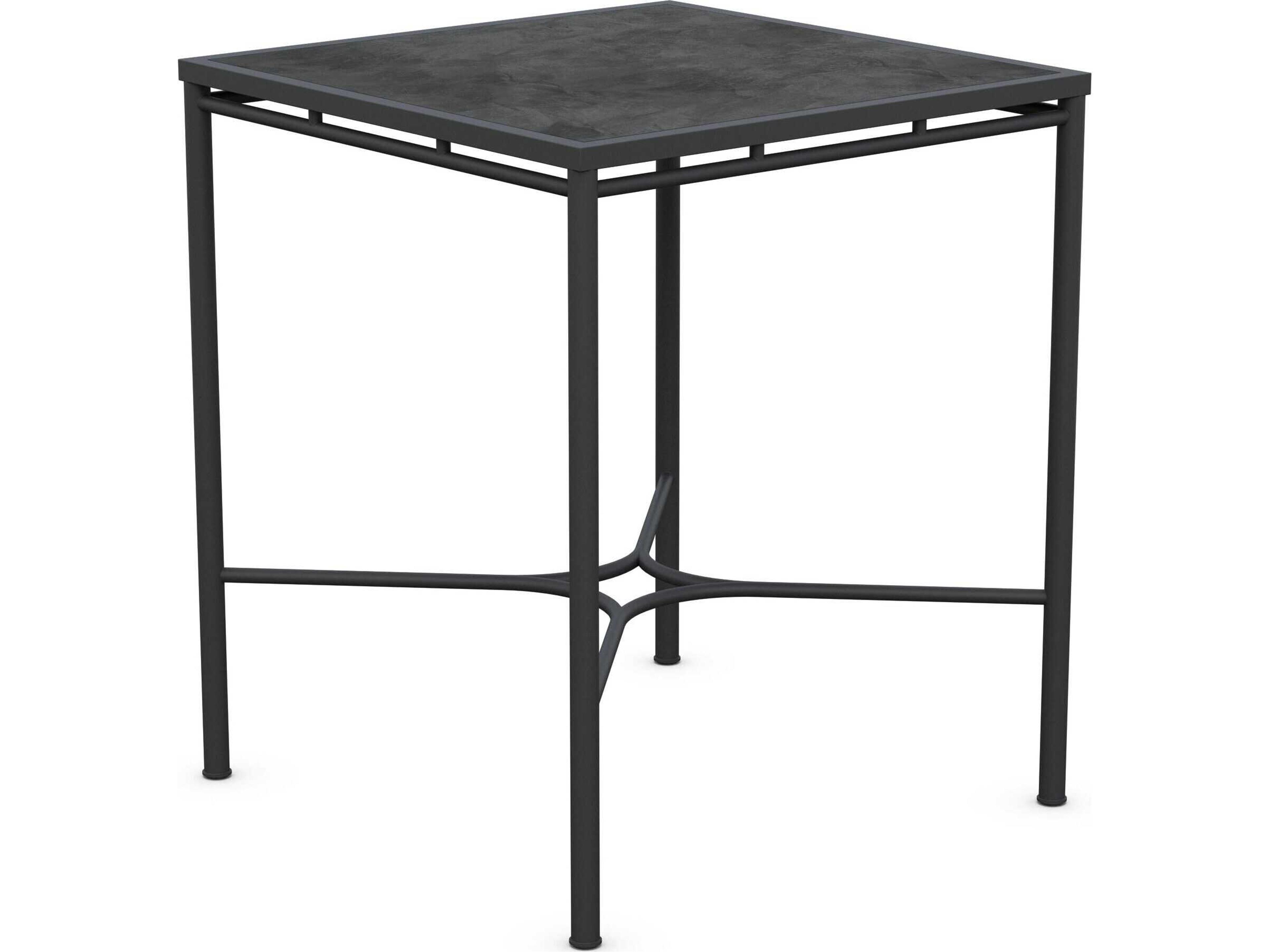 Azzurro Living Athens Noir Wrought Iron Square Bar Table