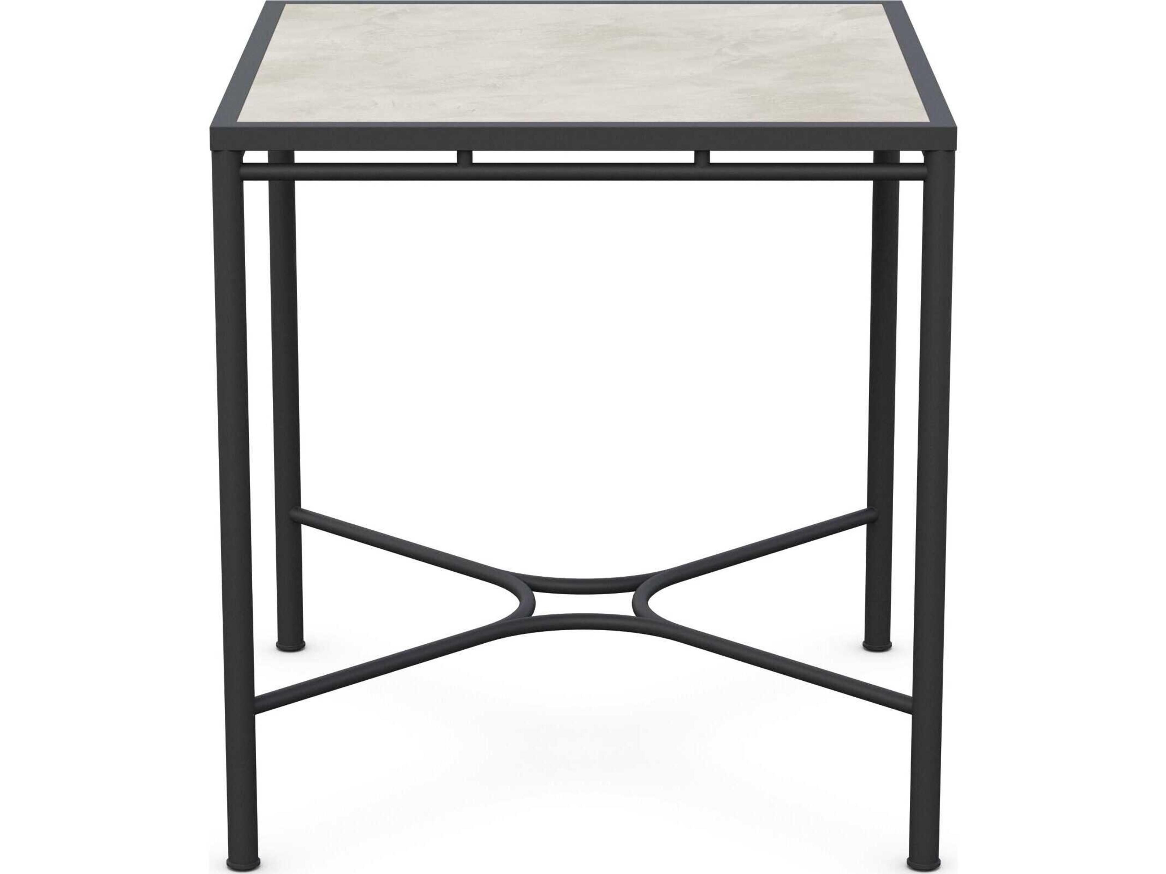 Azzurro Living Athens Noir Wrought Iron Square Counter Table
