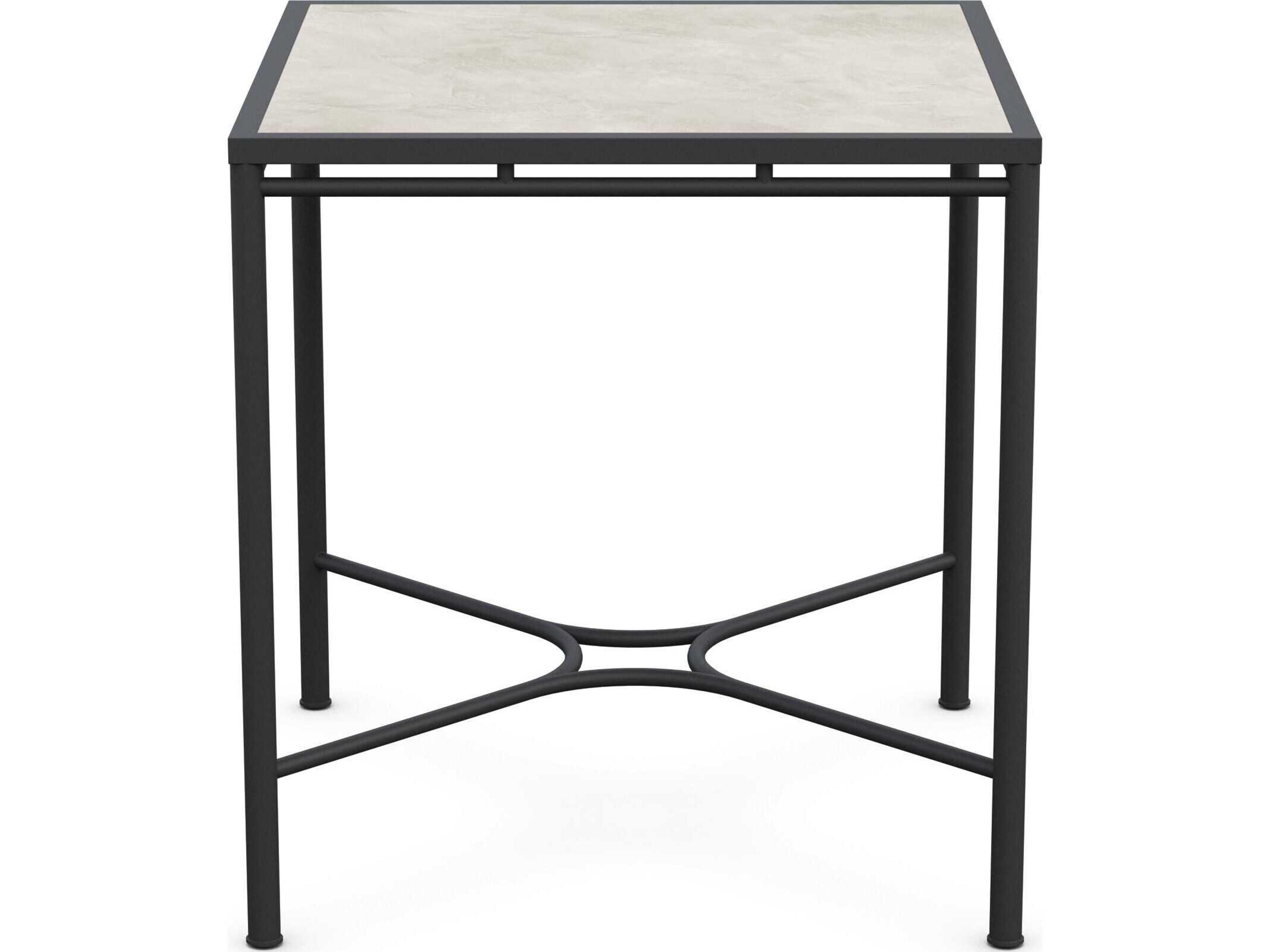 Azzurro Living Athens Noir Wrought Iron Square Counter Table