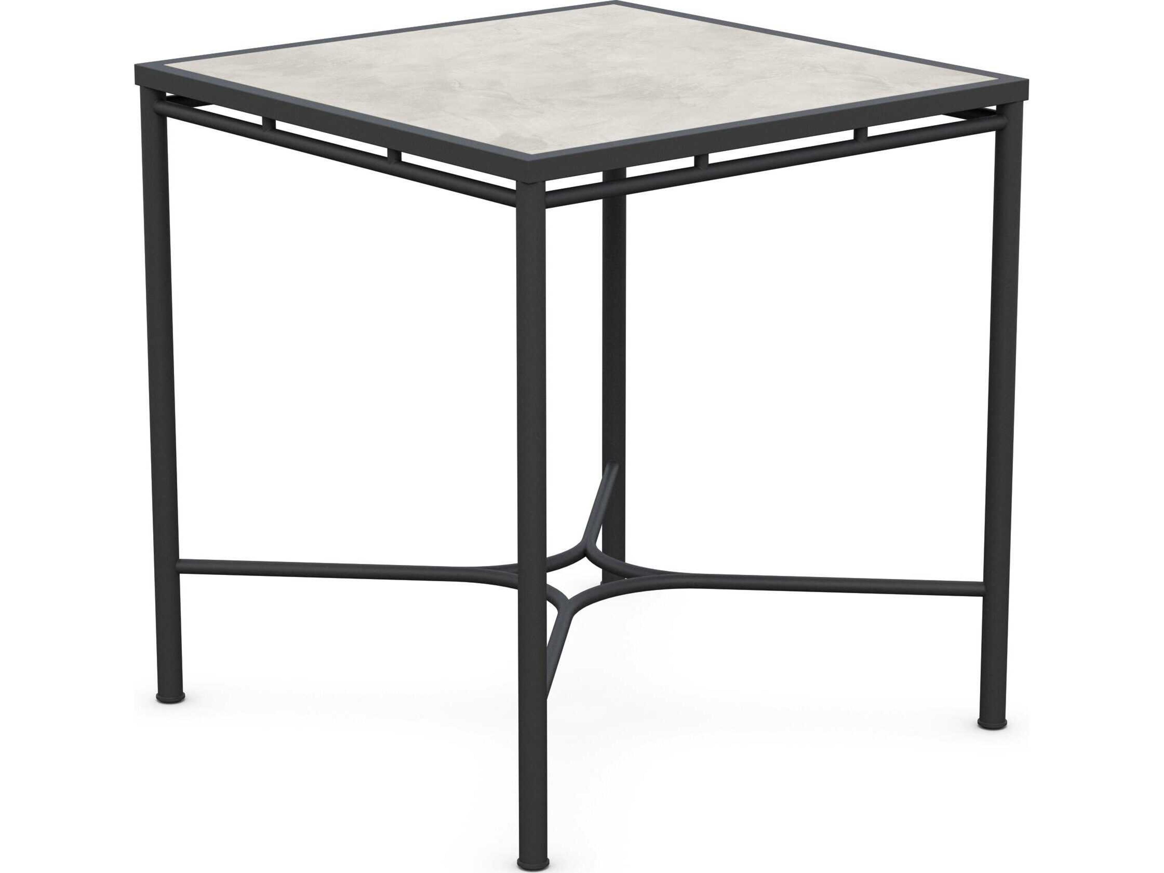 Azzurro Living Athens Noir Wrought Iron Square Counter Table