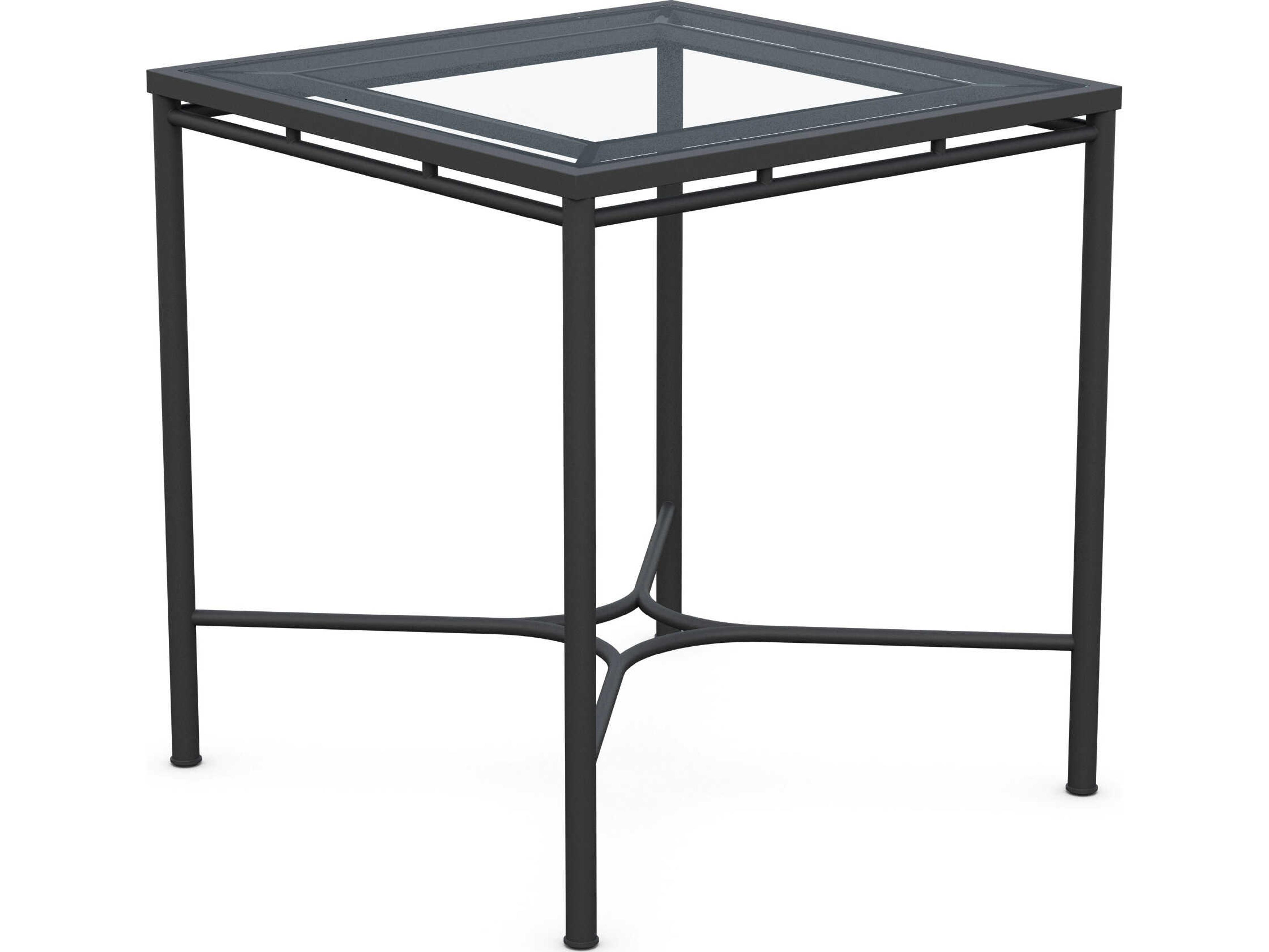 Azzurro Living Athens Noir Wrought Iron Square Counter Table