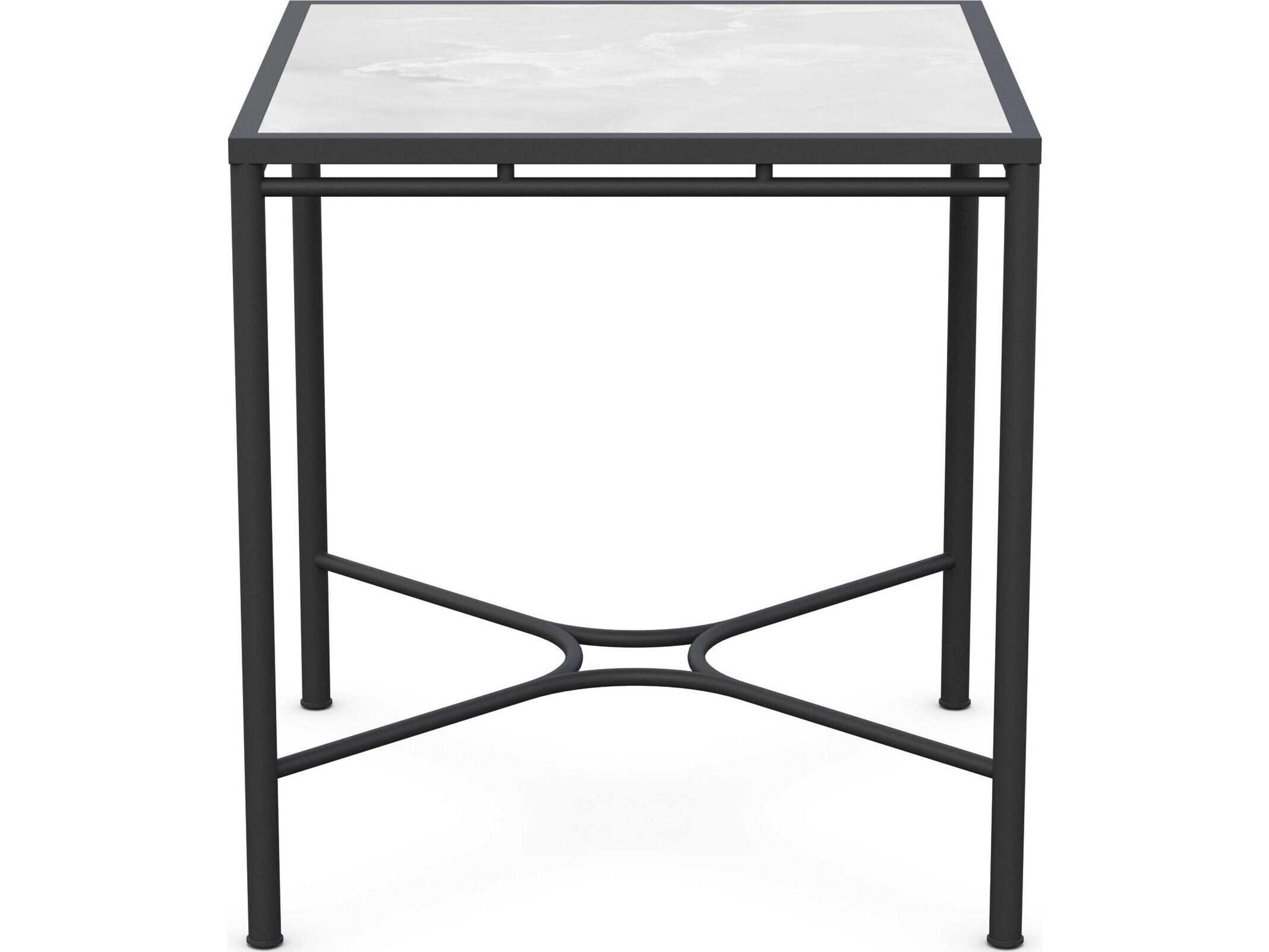 Azzurro Living Athens Noir Wrought Iron Square Counter Table