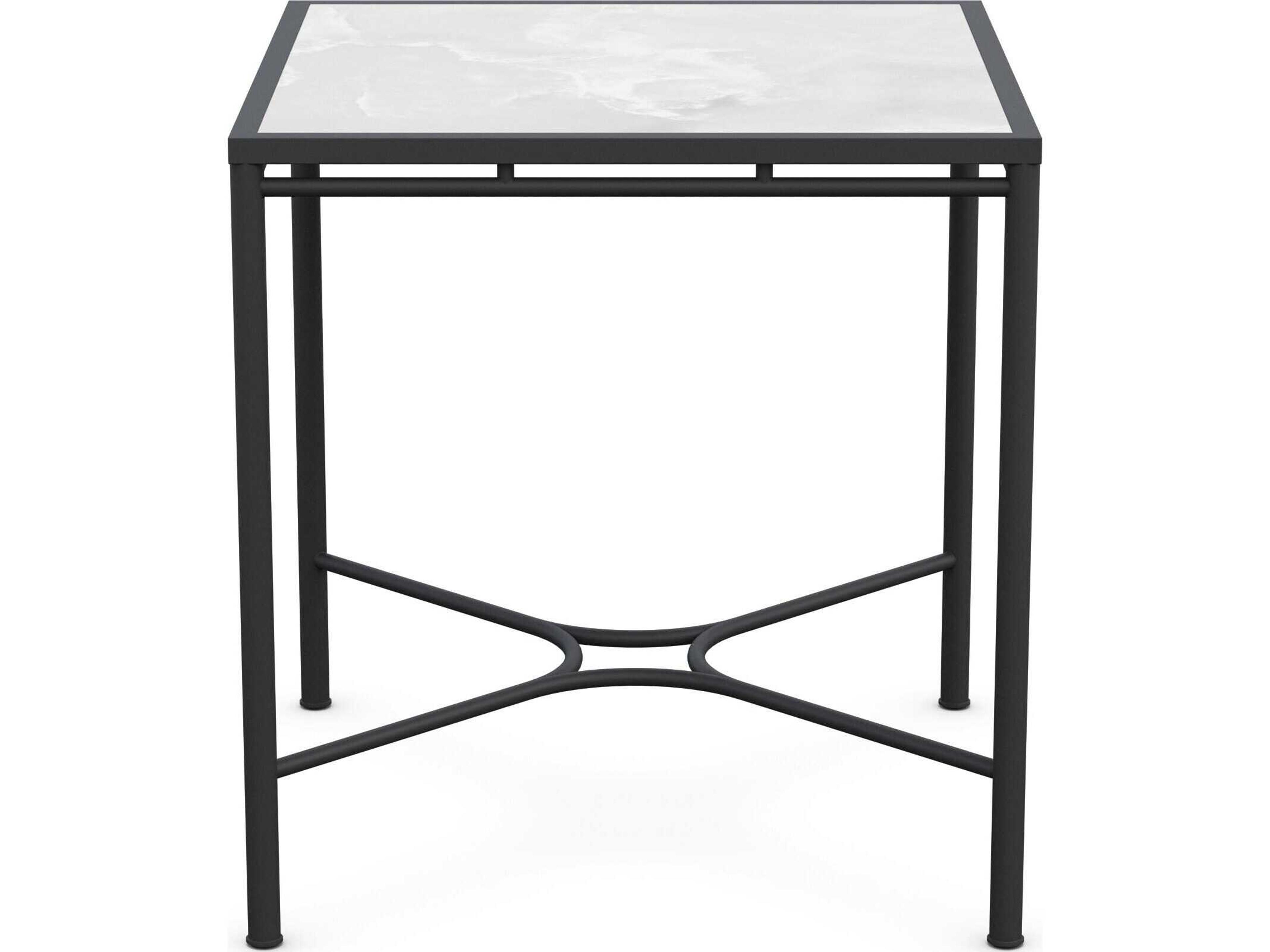 Azzurro Living Athens Noir Wrought Iron Square Counter Table