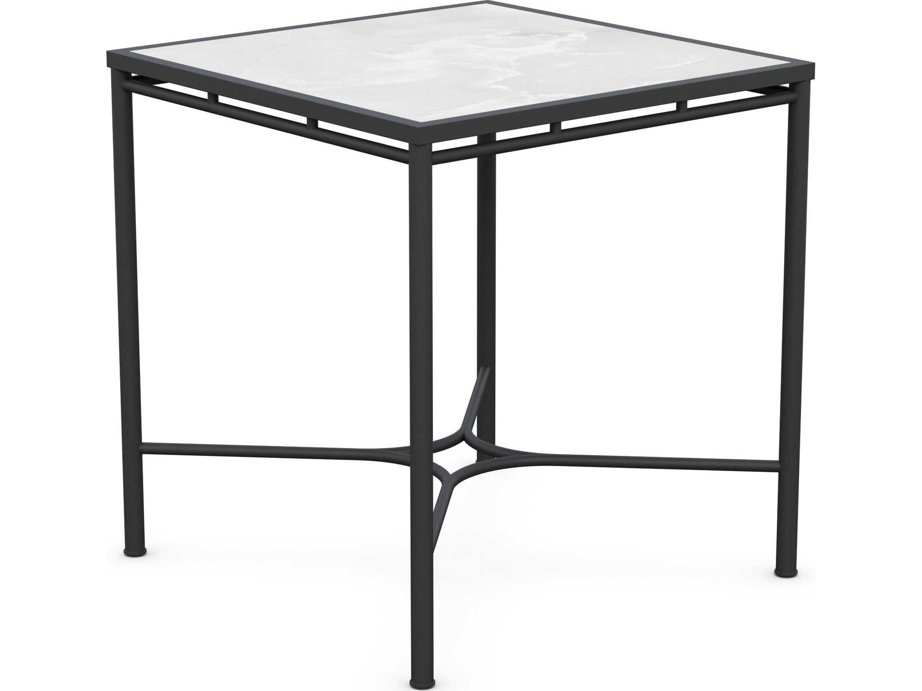 Azzurro Living Athens Noir Wrought Iron Square Counter Table