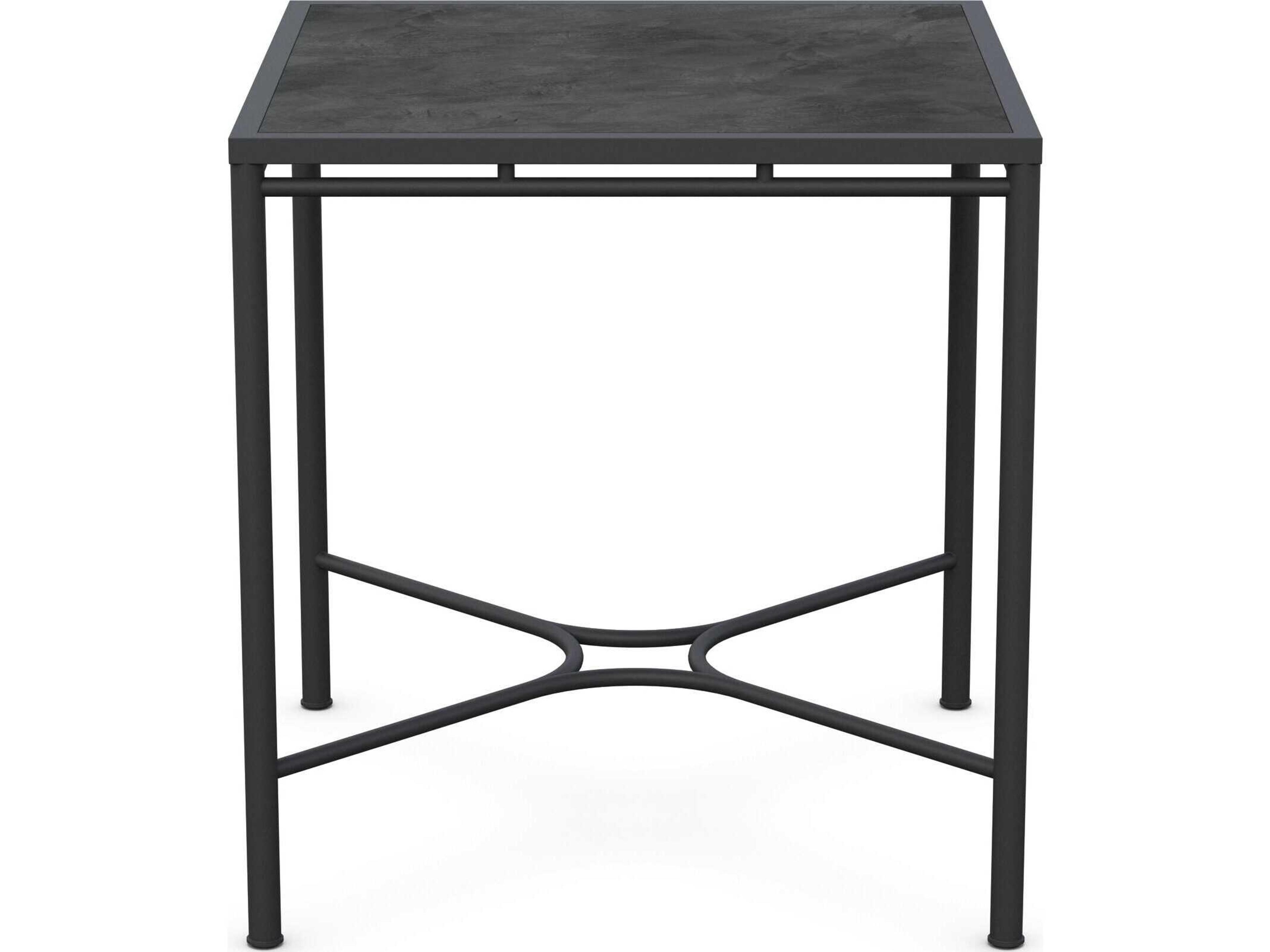 Azzurro Living Athens Noir Wrought Iron Square Counter Table