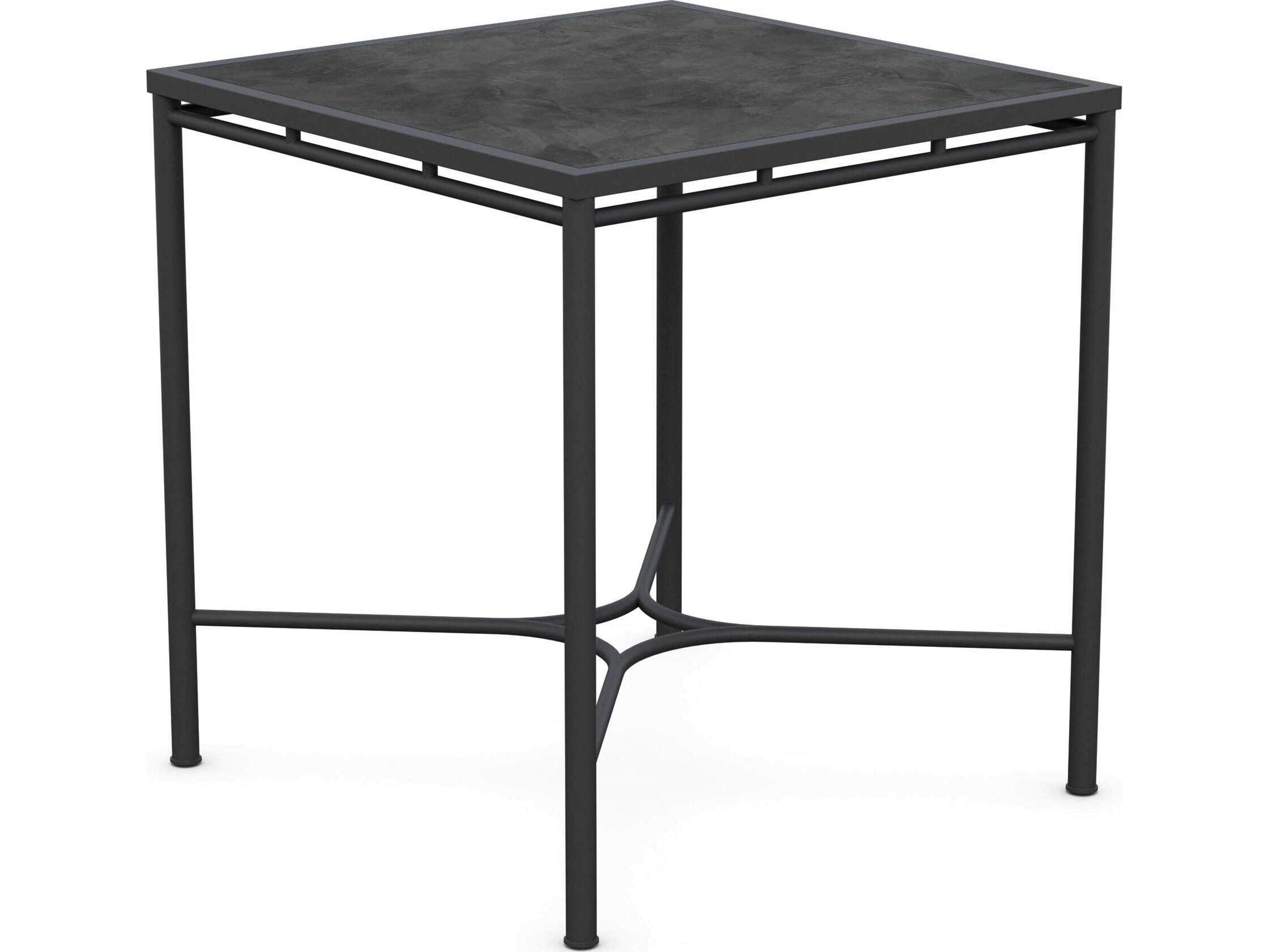 Azzurro Living Athens Noir Wrought Iron Square Counter Table